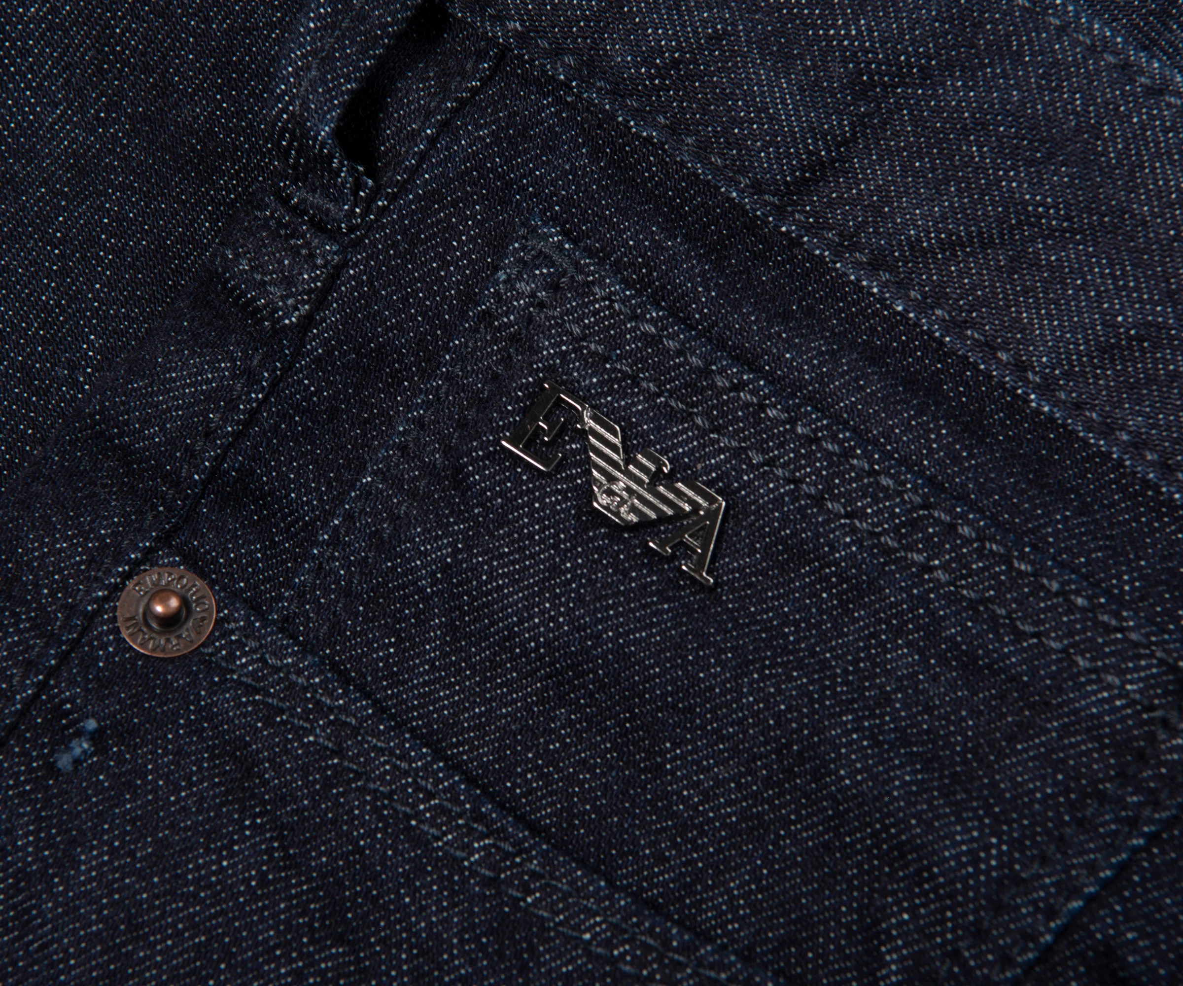 Emporio Armani Dark Indigo J06 Slim Fit Jeans - Image 3