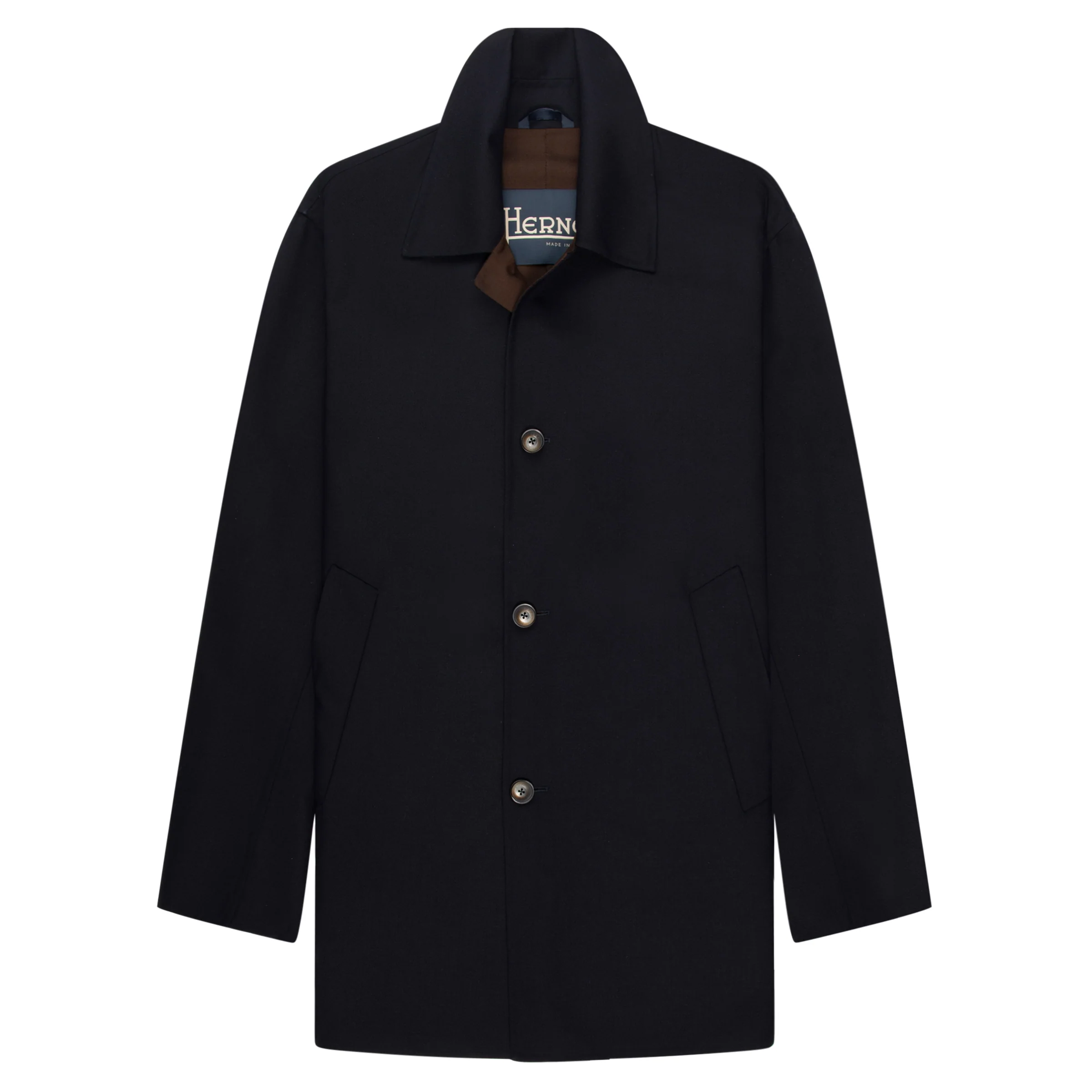 Herno Navy Light Weight Contrast lining 3/4 Jacket