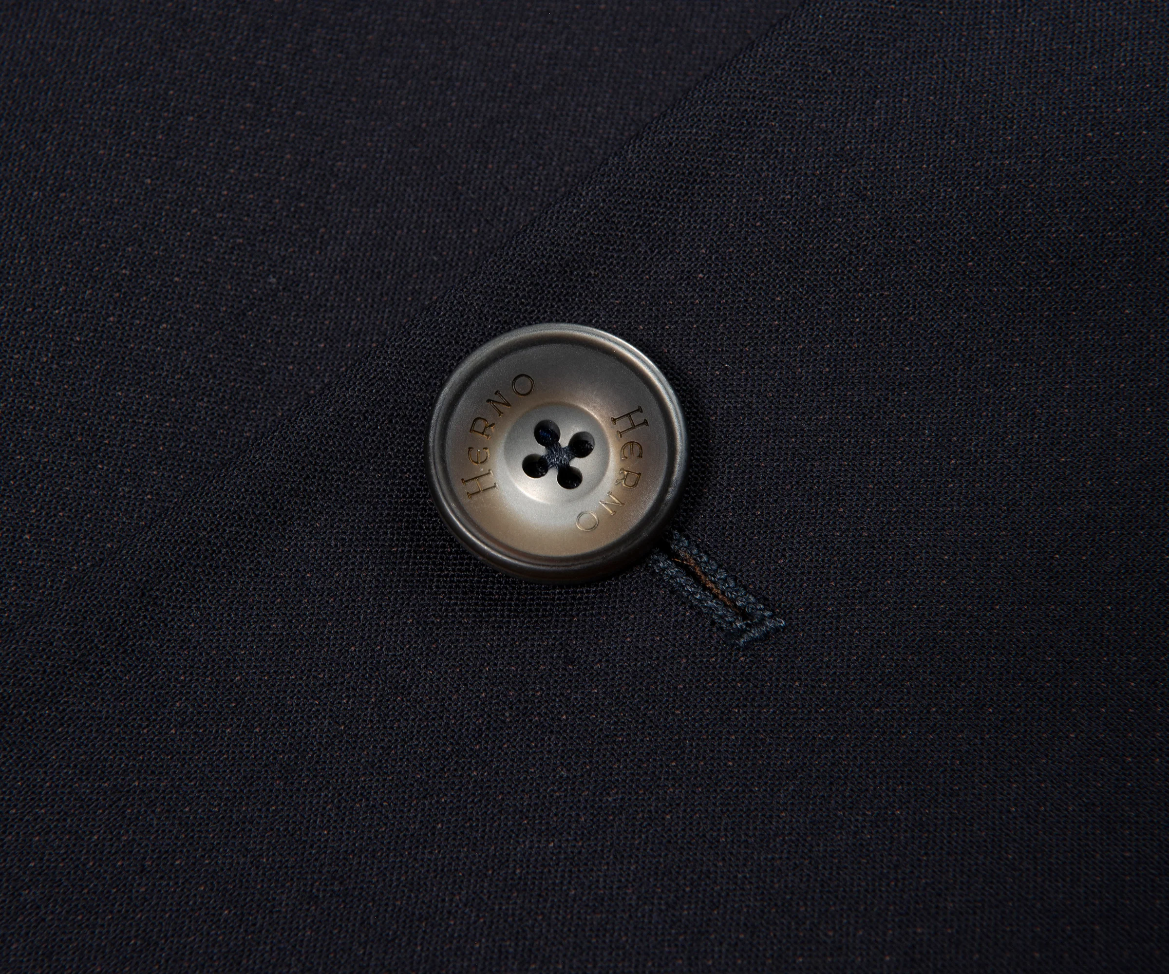 Herno Navy Light Weight Contrast lining 3/4 Jacket - Image 4