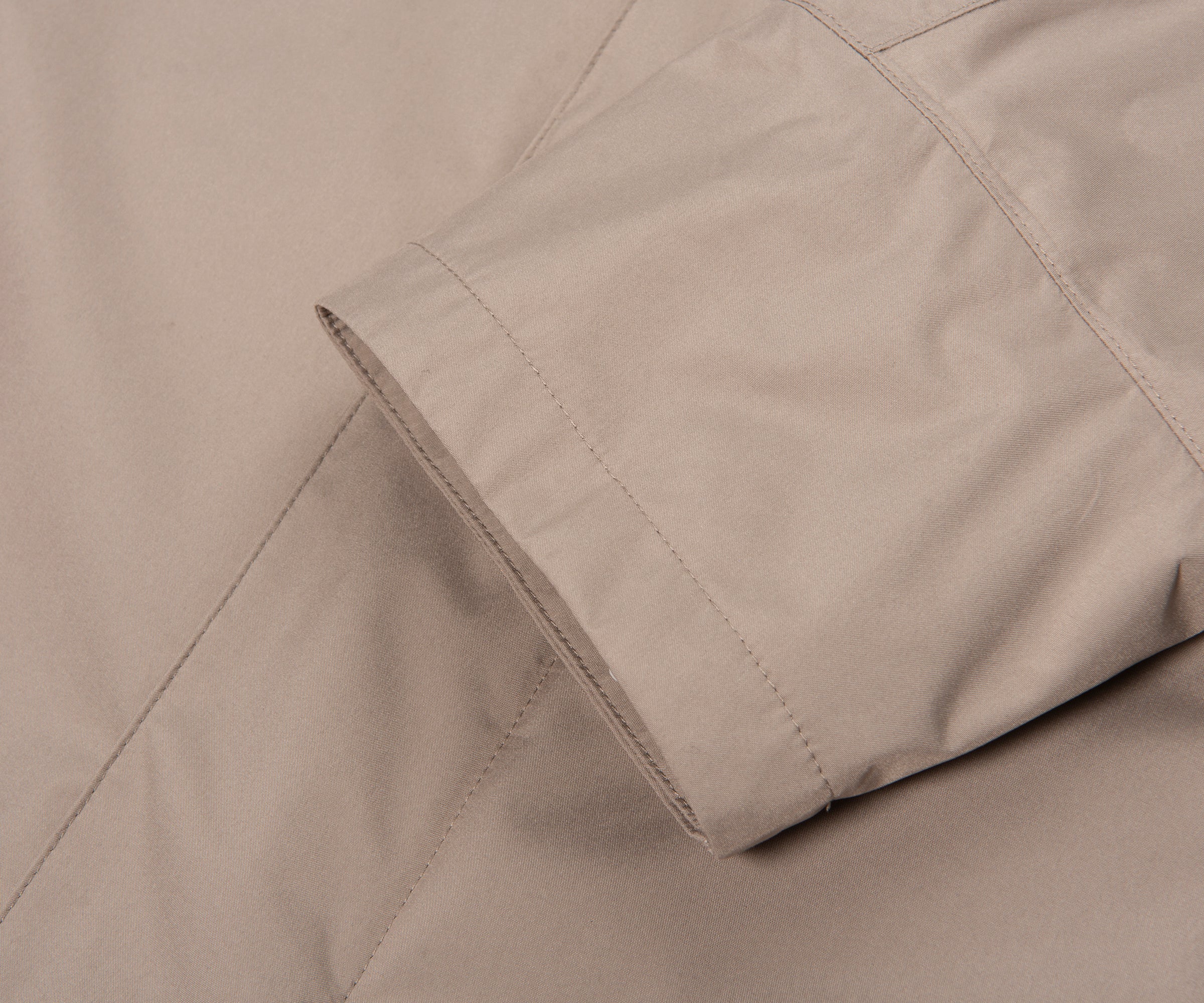 Herno Taupe Hooded Waterproof 3/4 Jacket - Image 5