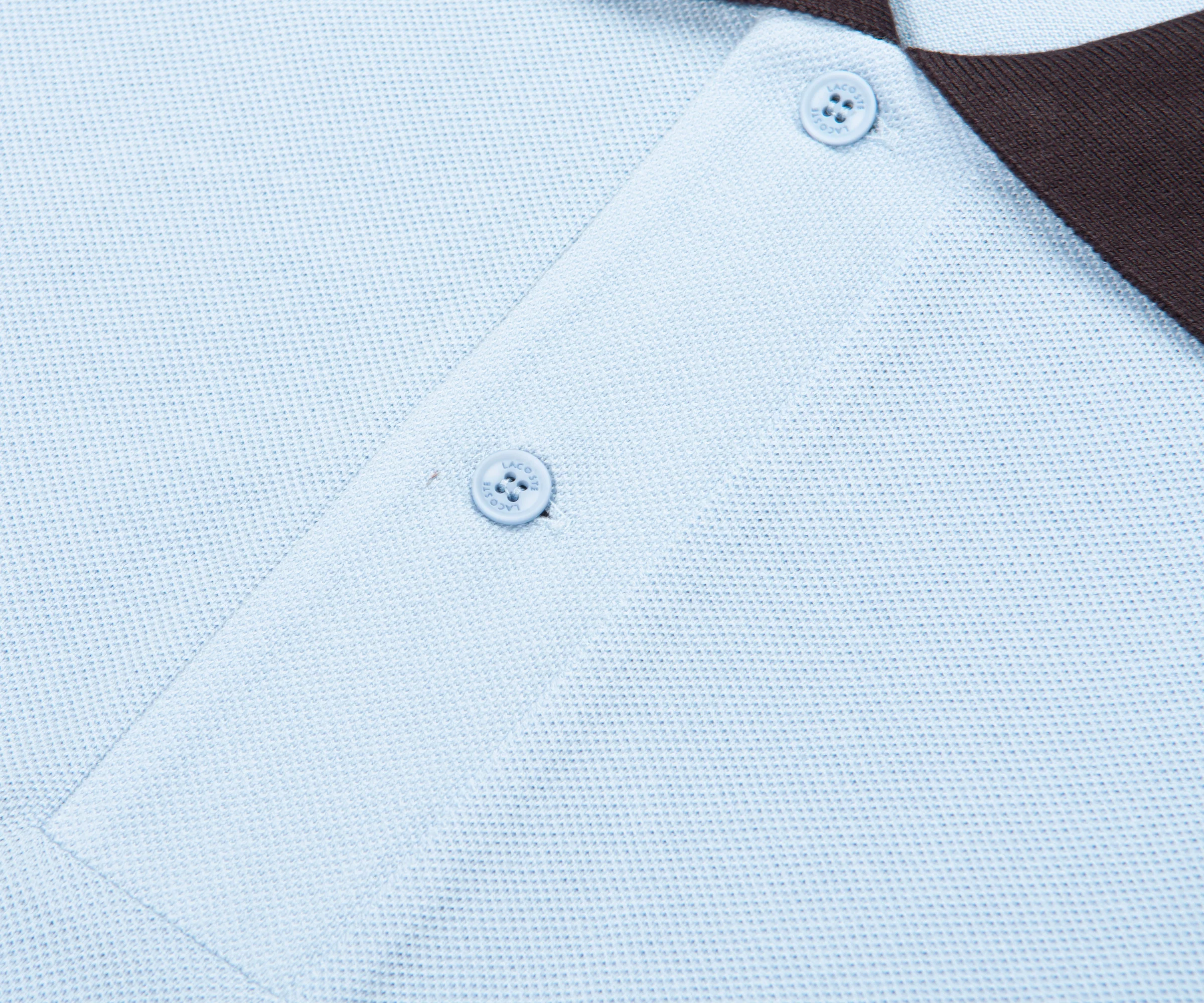 Lacoste Blue/Navy Trim Miami Blossom Polo - Image 3