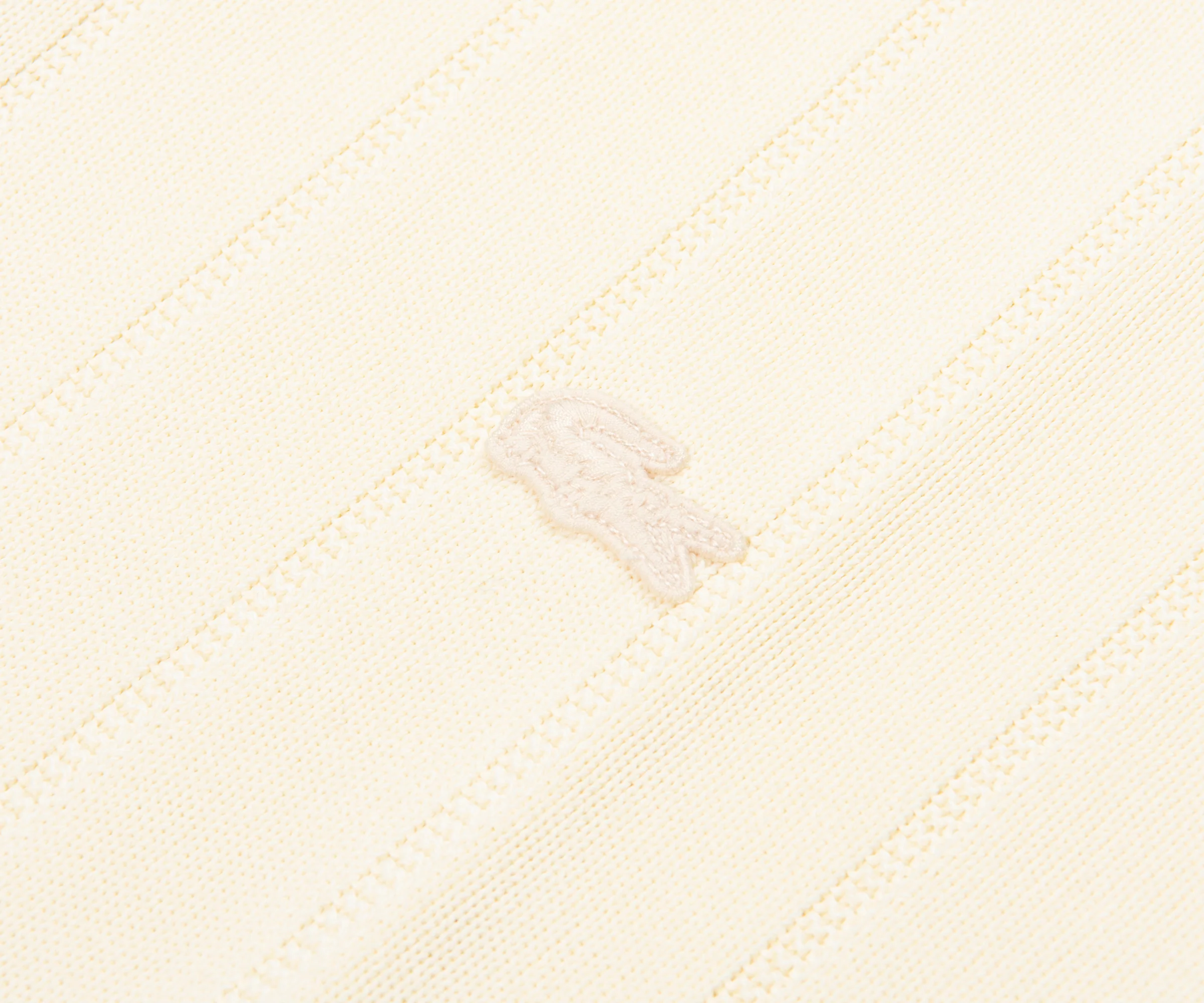 Lacoste Cream Heavy Knitted Tennis Polo - Image 4