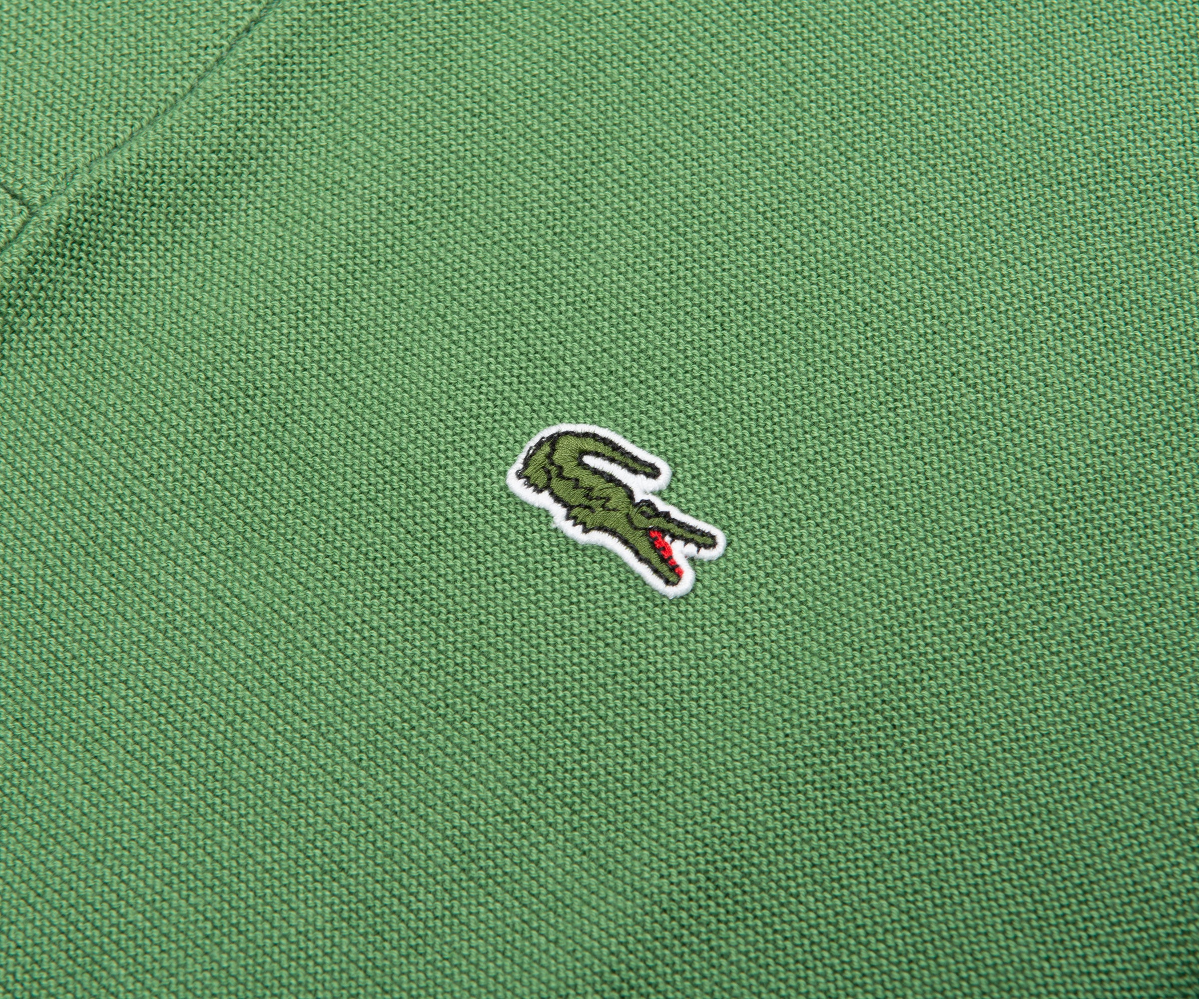 Lacoste Green Towel Knitted Polo - Image 3