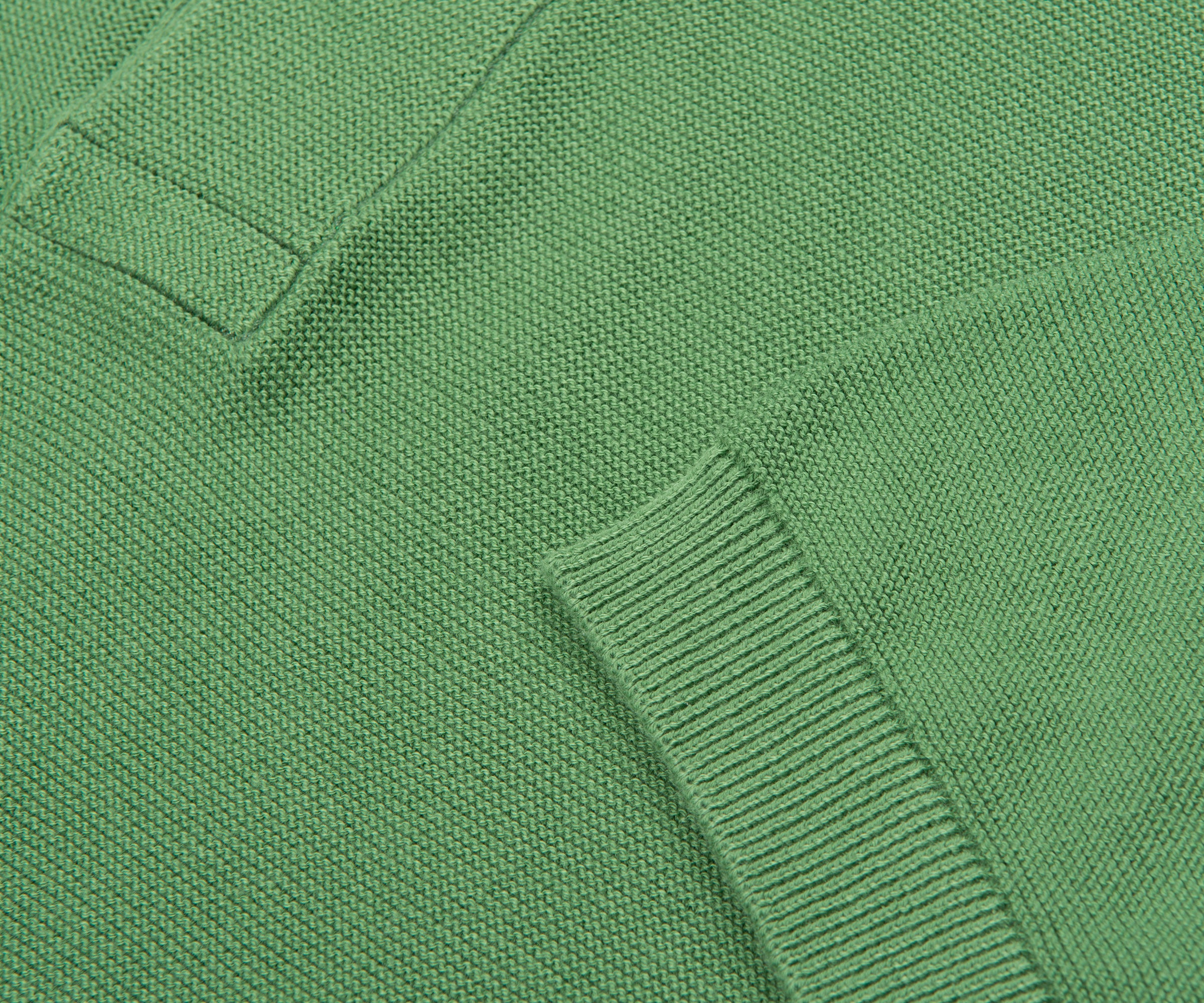 Lacoste Green Towel Knitted Polo - Image 4