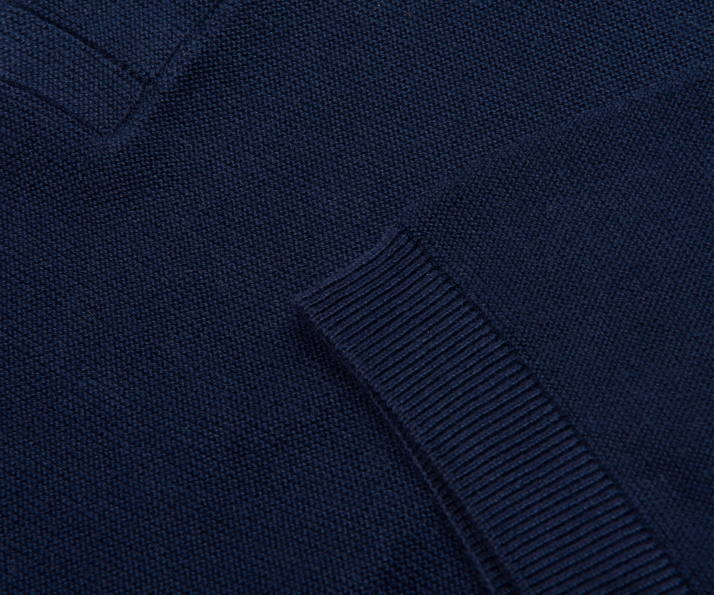 Lacoste Navy Towel Knitted Polo - Image 5