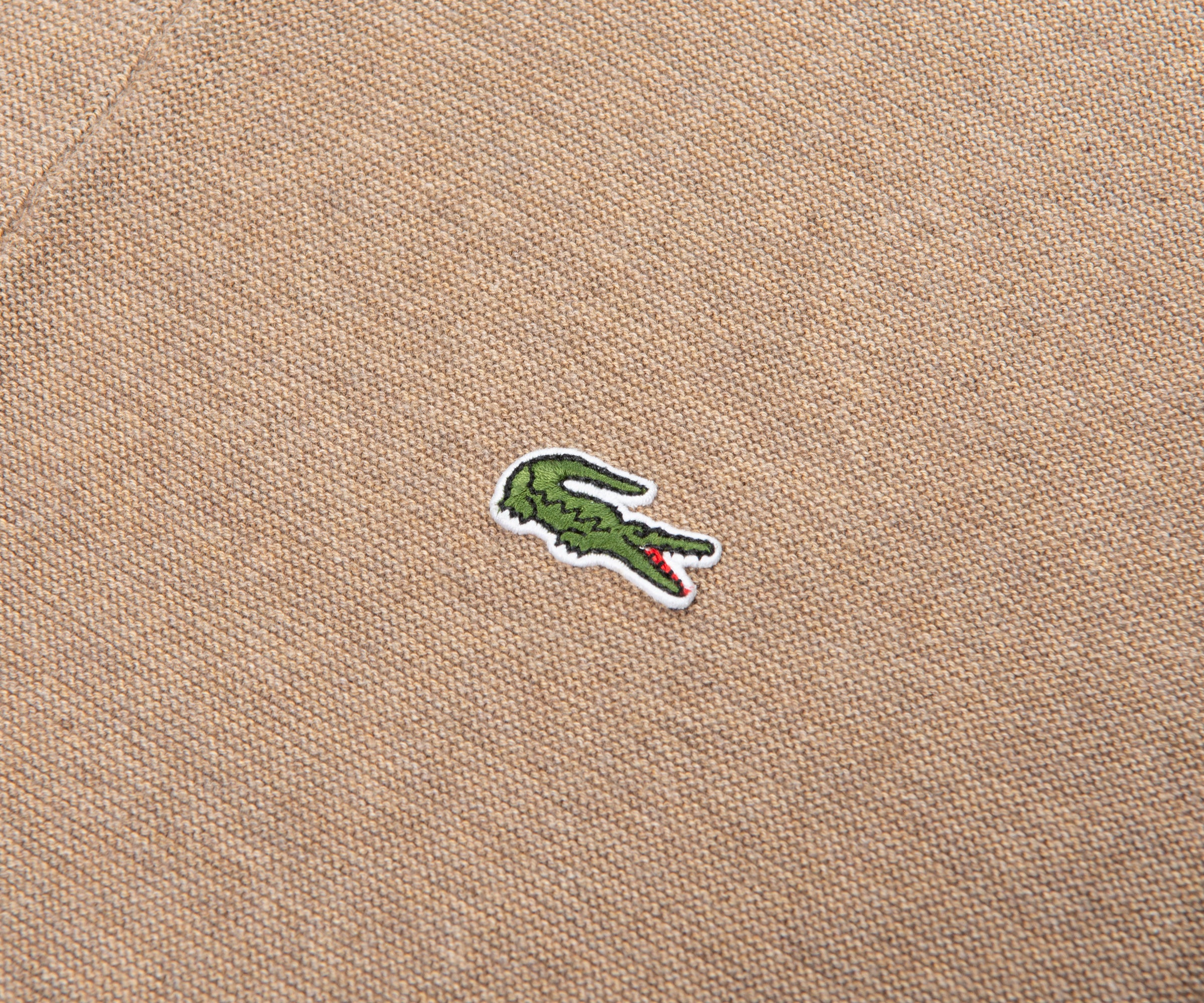 Lacoste Taupe Towel Knitted Polo - Image 4