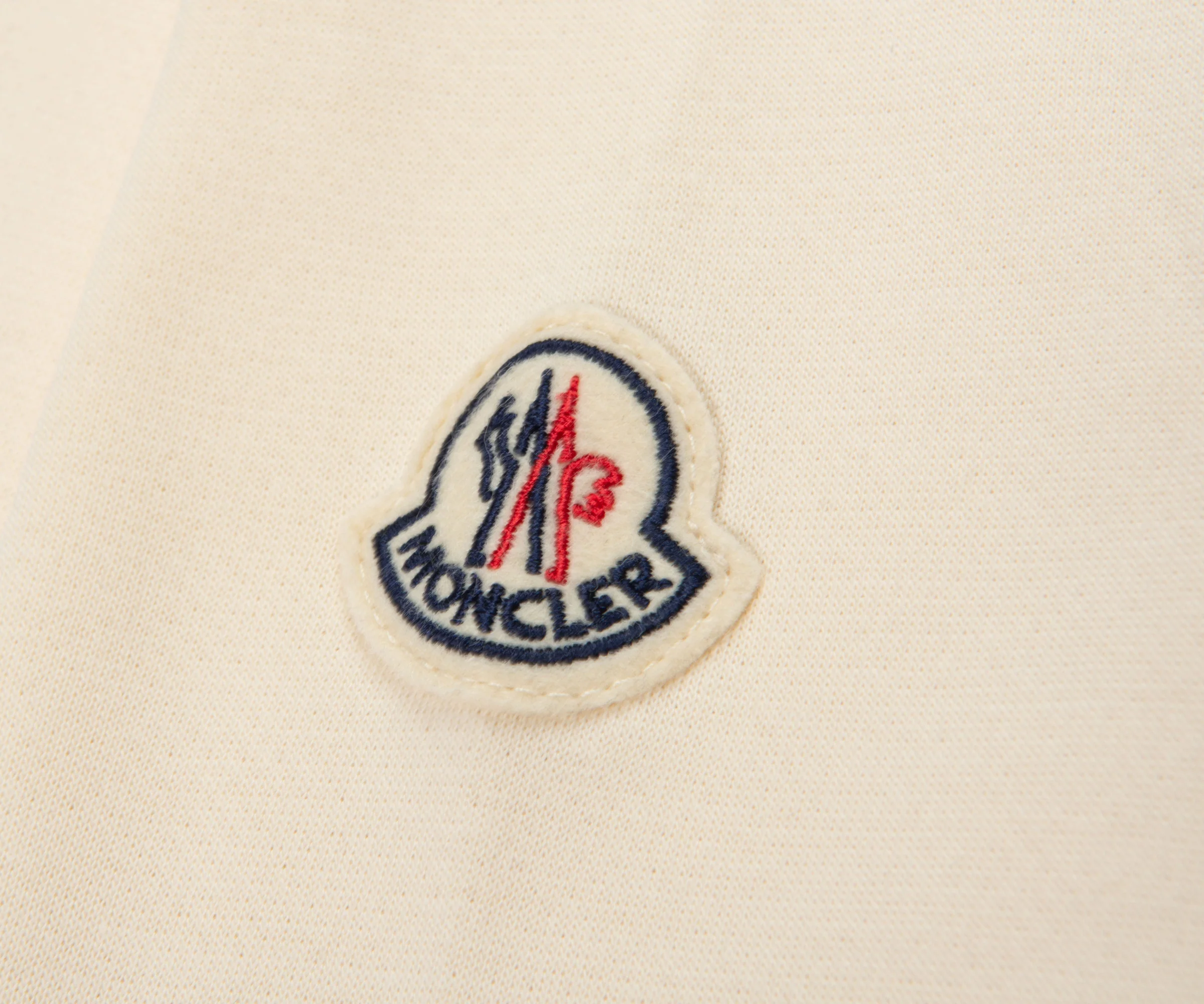 Moncler Cream Archive Logo Sweatshirt - Image 3