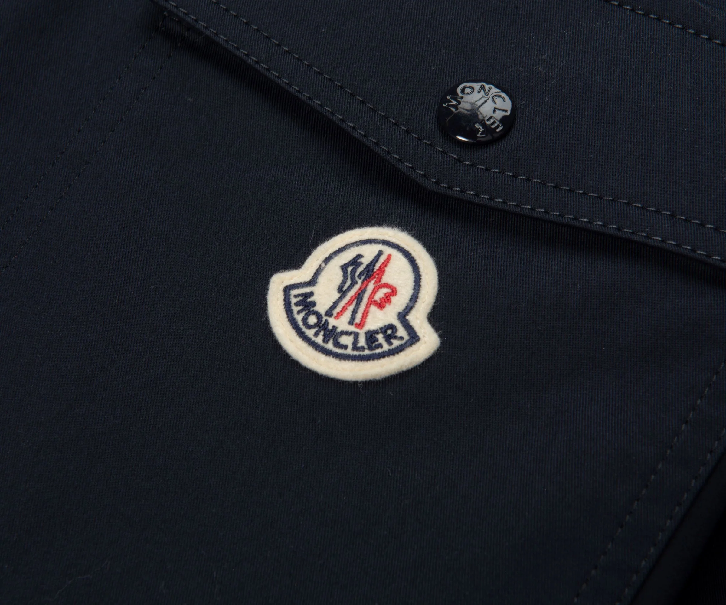 Moncler Navy Chest Pocket Overshirt - Image 4