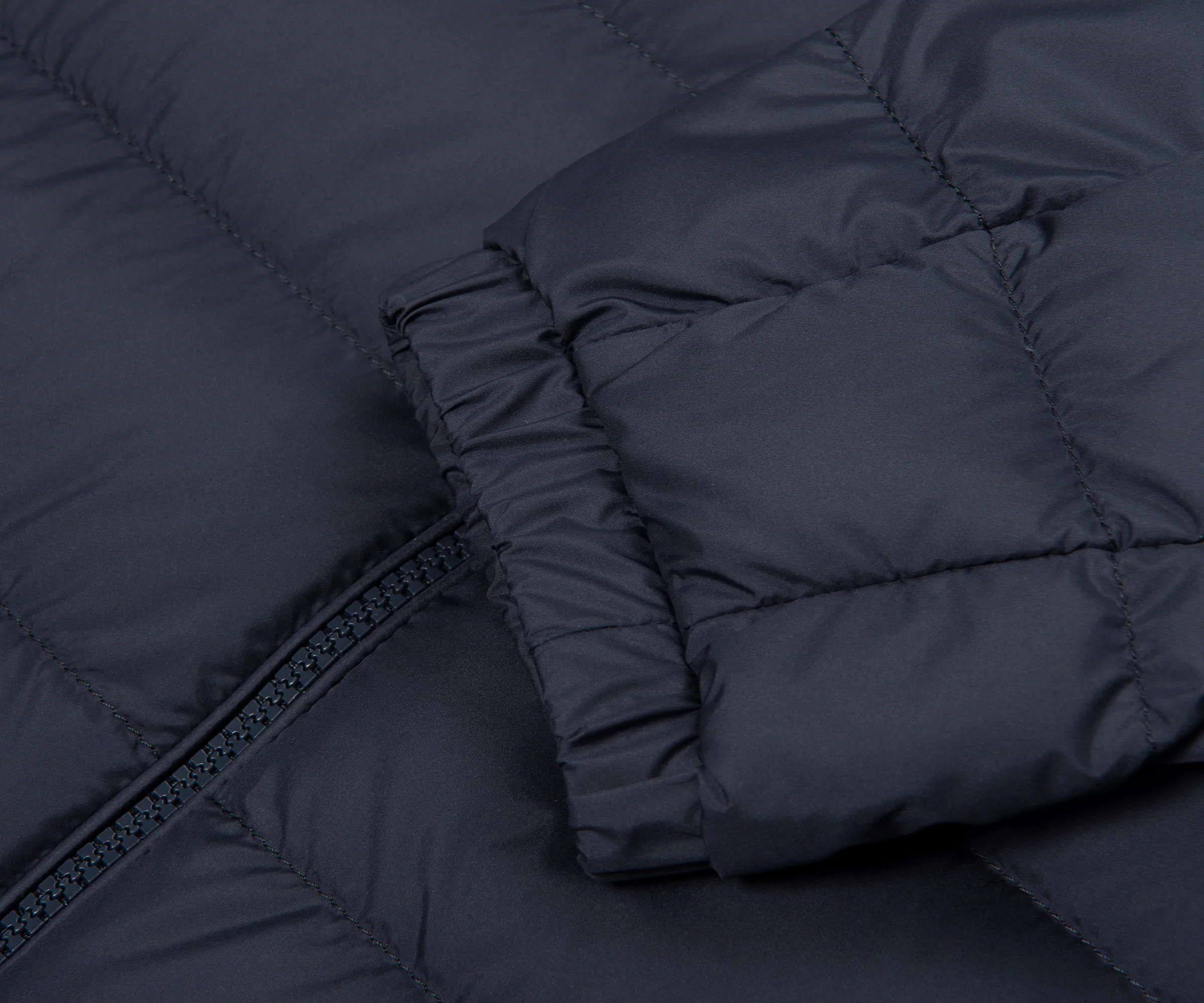 Moncler Navy Vermeille Detailed Hood Puffer Coat - Image 4