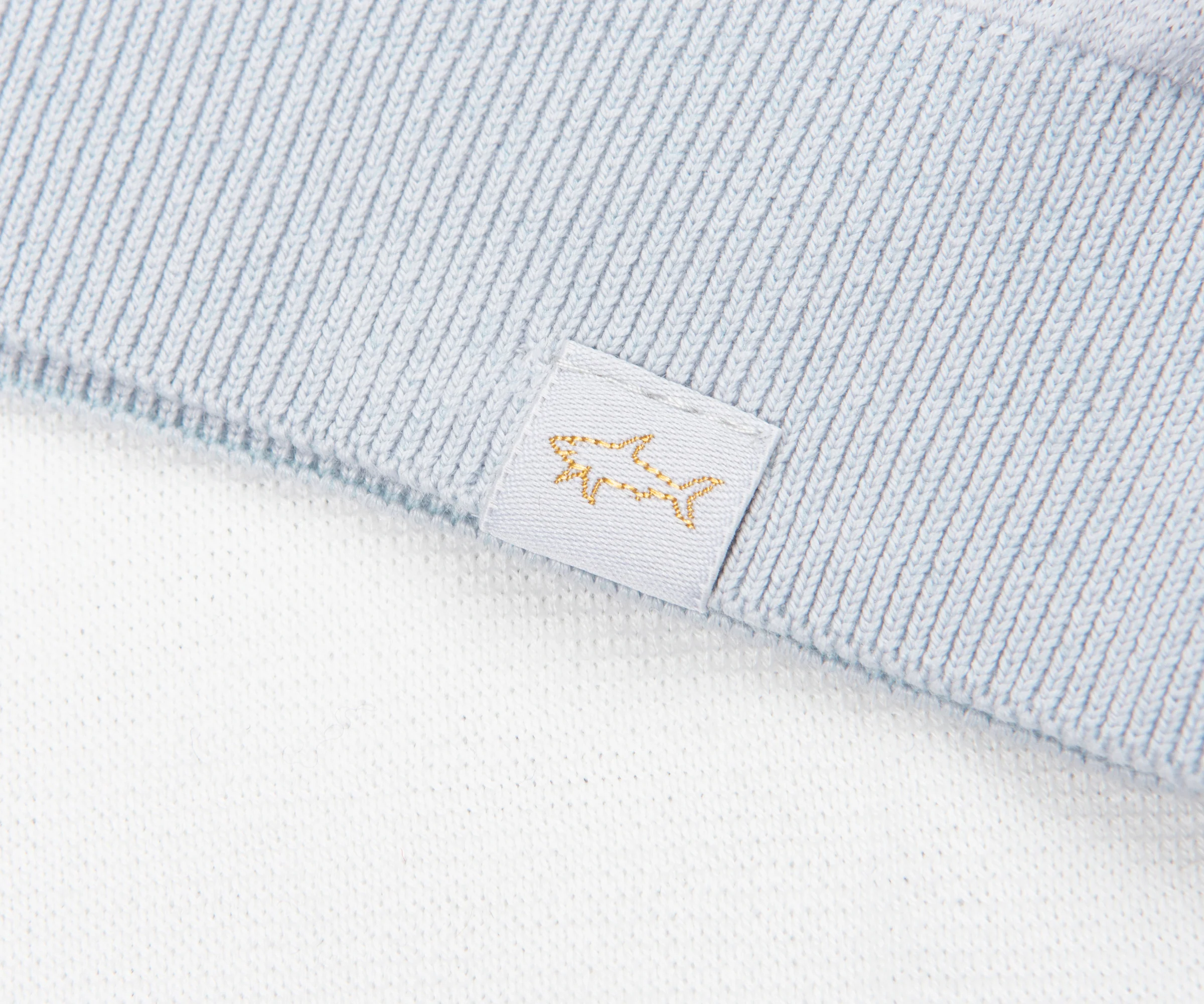 Paul & Shark White/Blue Fade Stripe Cotton Polo - Image 4