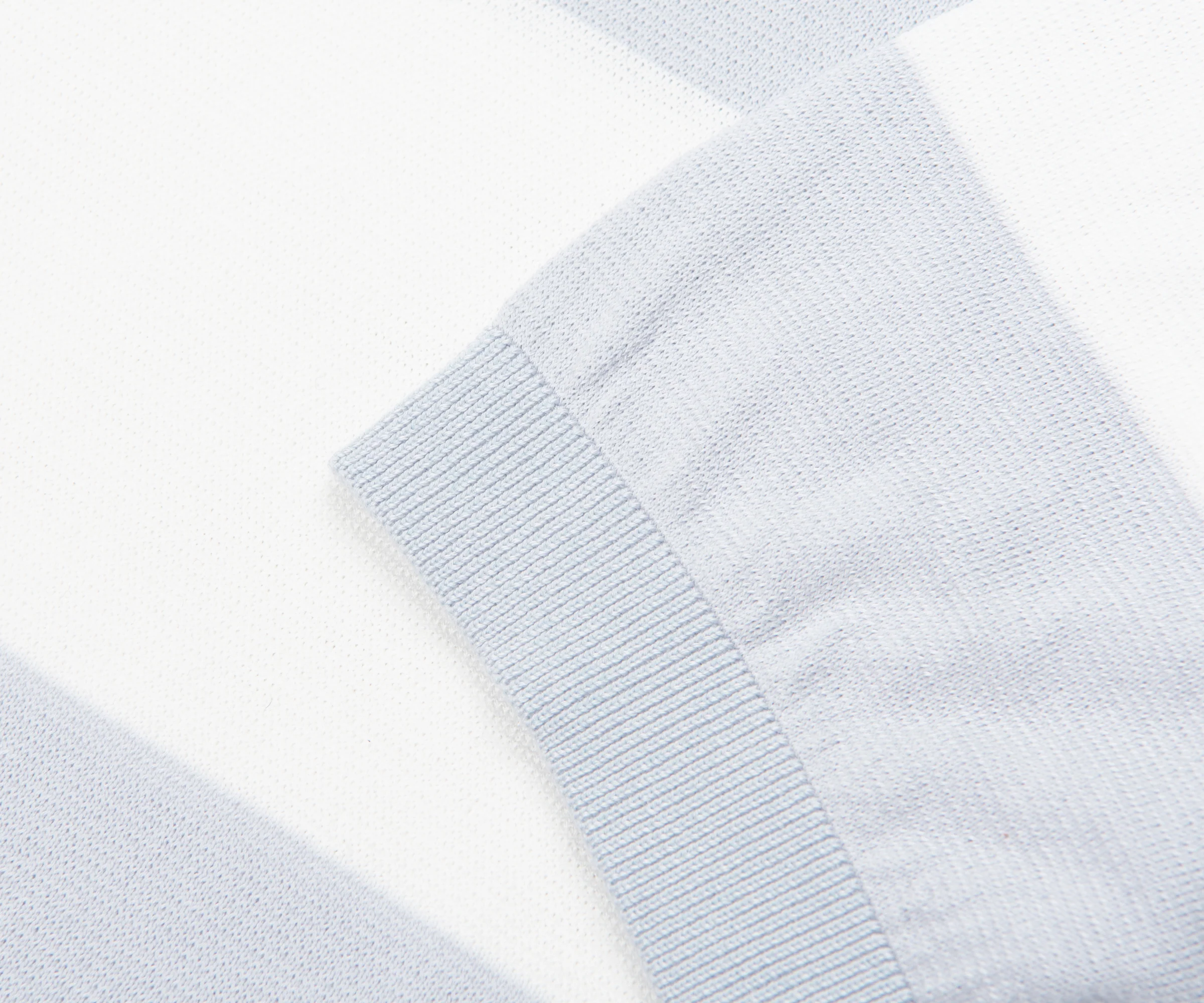 Paul & Shark White/Blue Fade Stripe Cotton Polo - Image 5