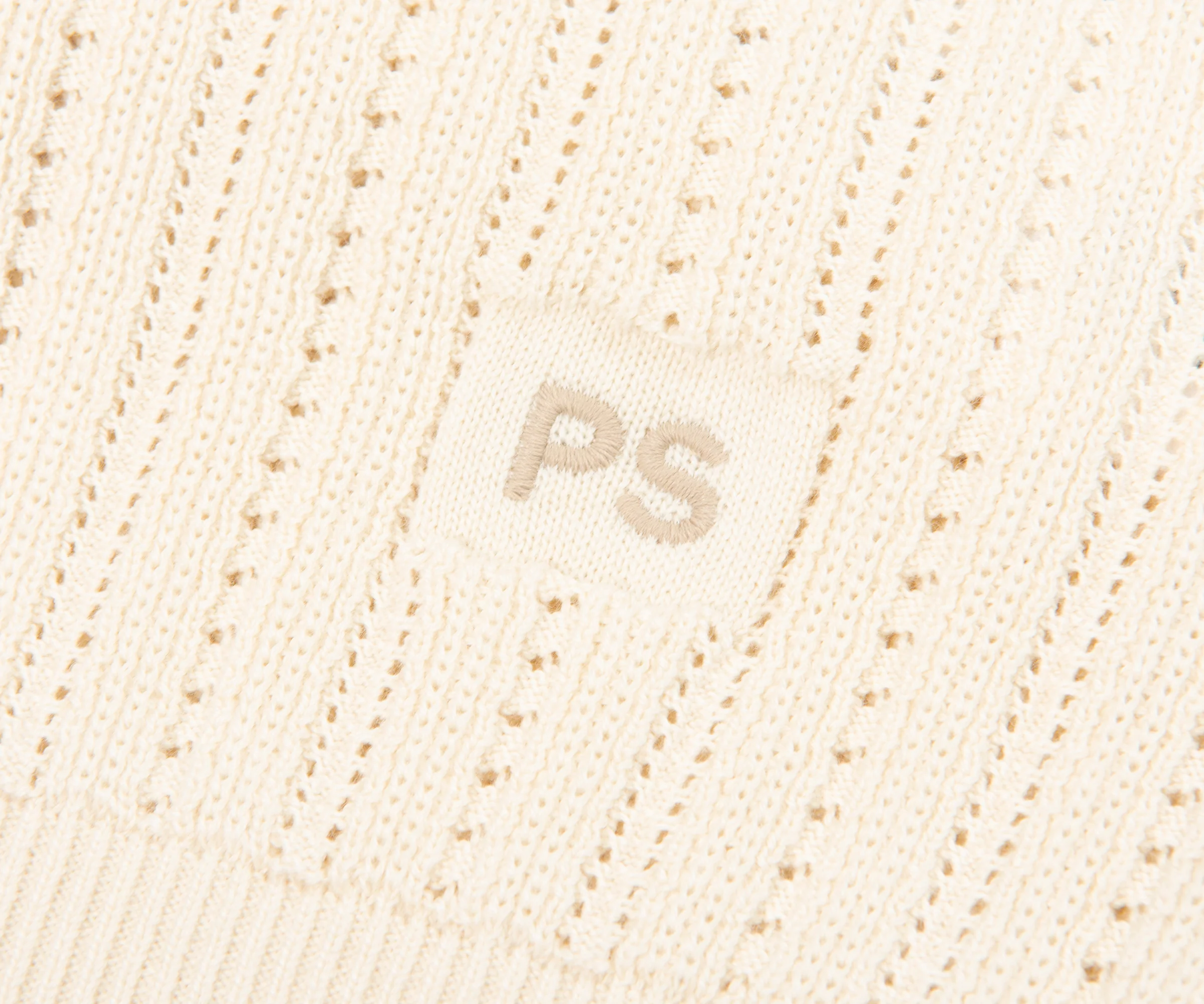 Paul Smith Cream Knitted Detailed Polo - Image 4