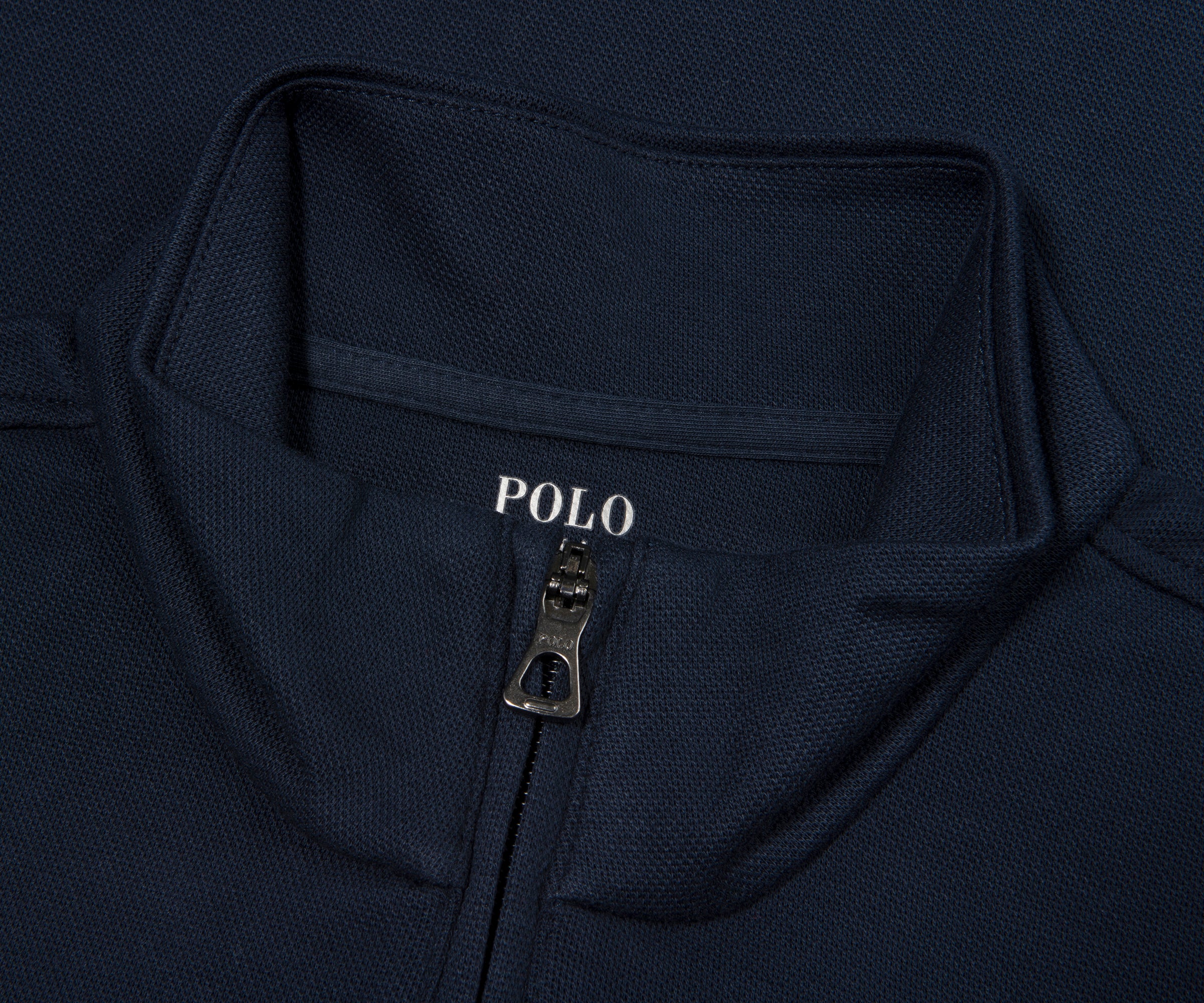 Ralph Lauren Navy Luxe Stretch 1/4 Zip Sweater - Image 2
