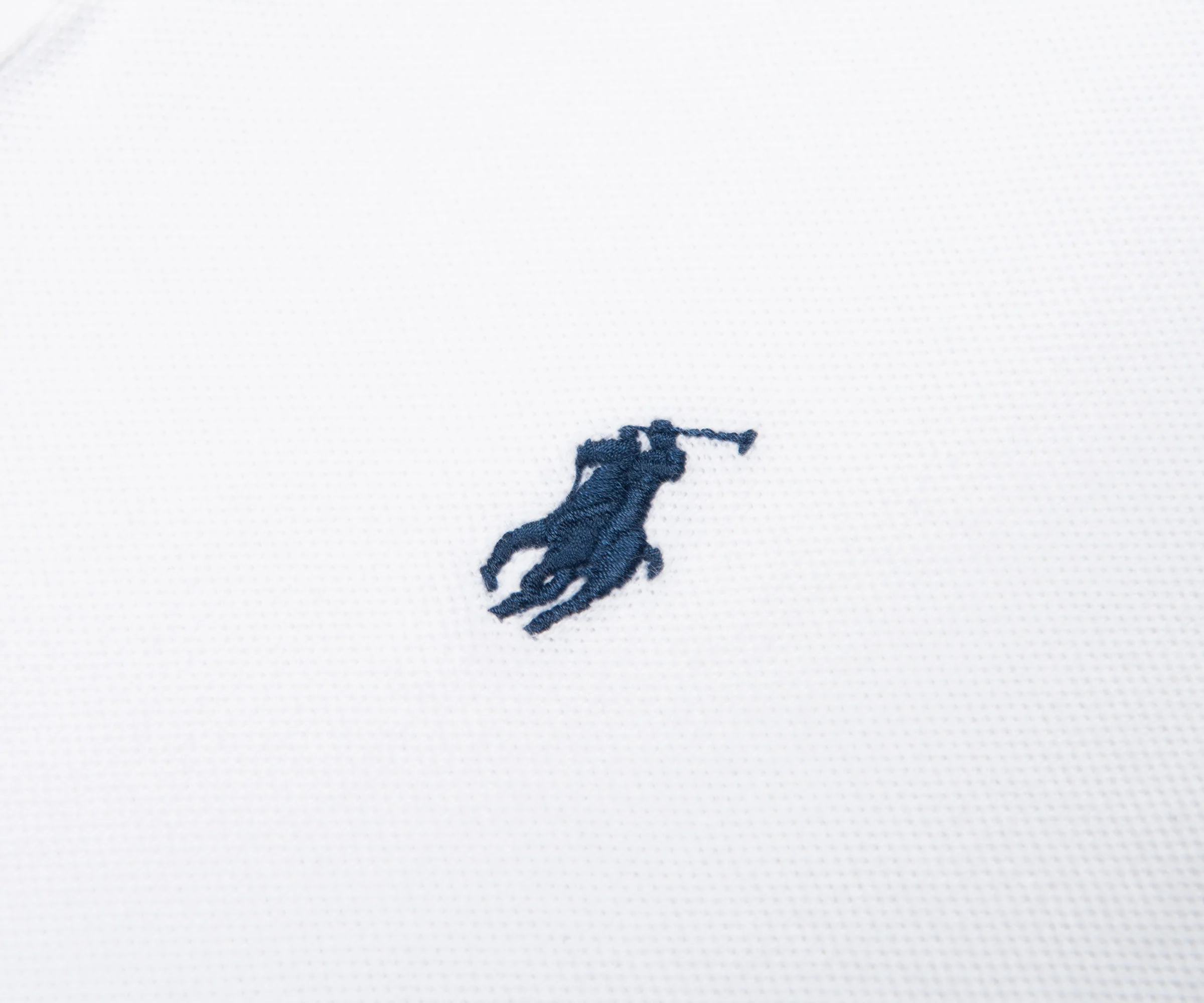 Ralph Lauren White SS Custom Slim Fit Polo - Image 4