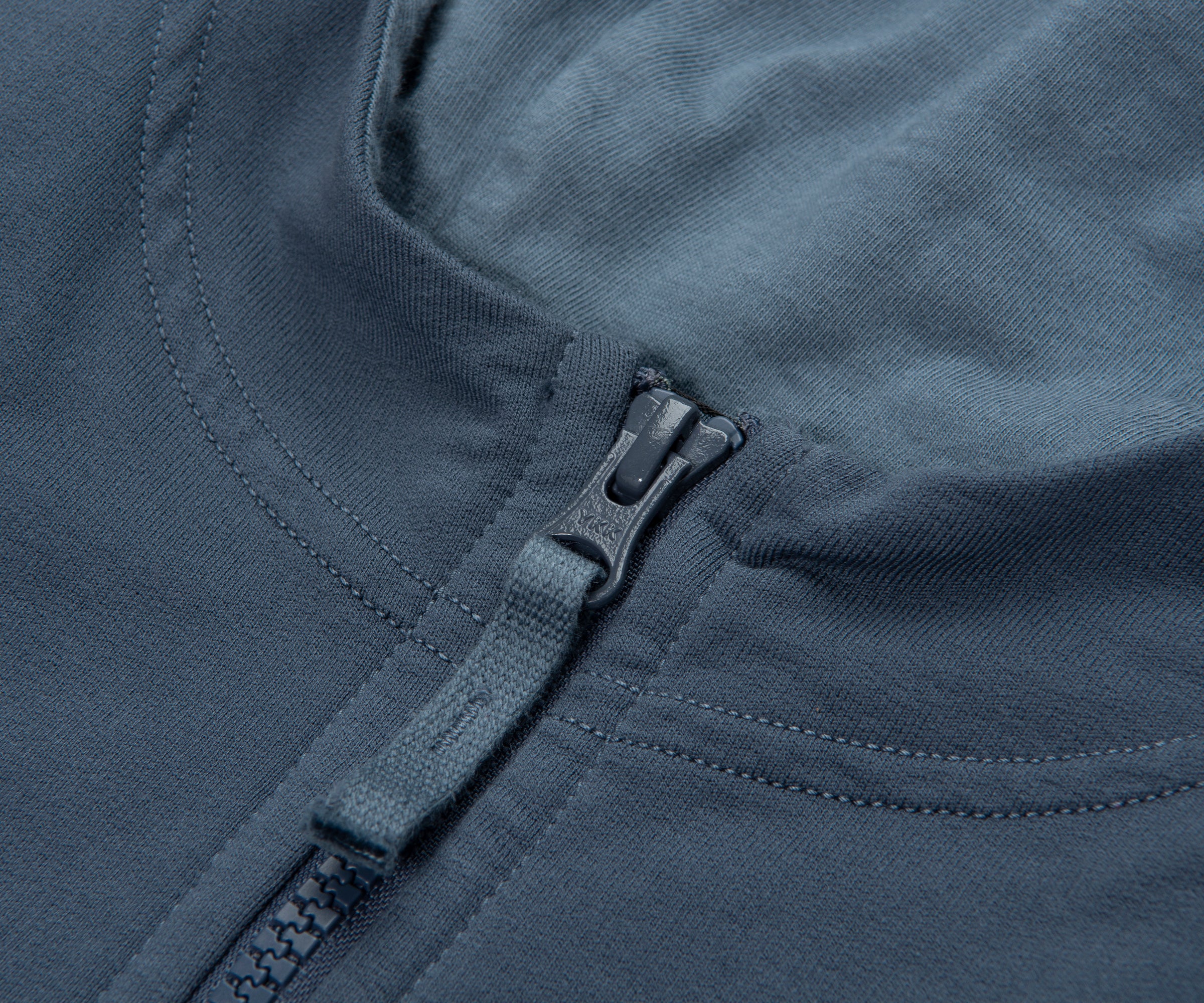 Stone Island Ghost Baltic Blue Thin Stretch Full Zip Hoodie - Image 3