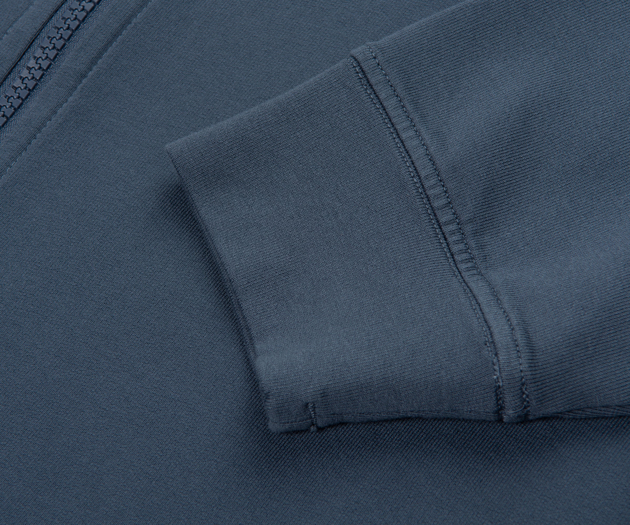 Stone Island Ghost Baltic Blue Thin Stretch Full Zip Hoodie - Image 6