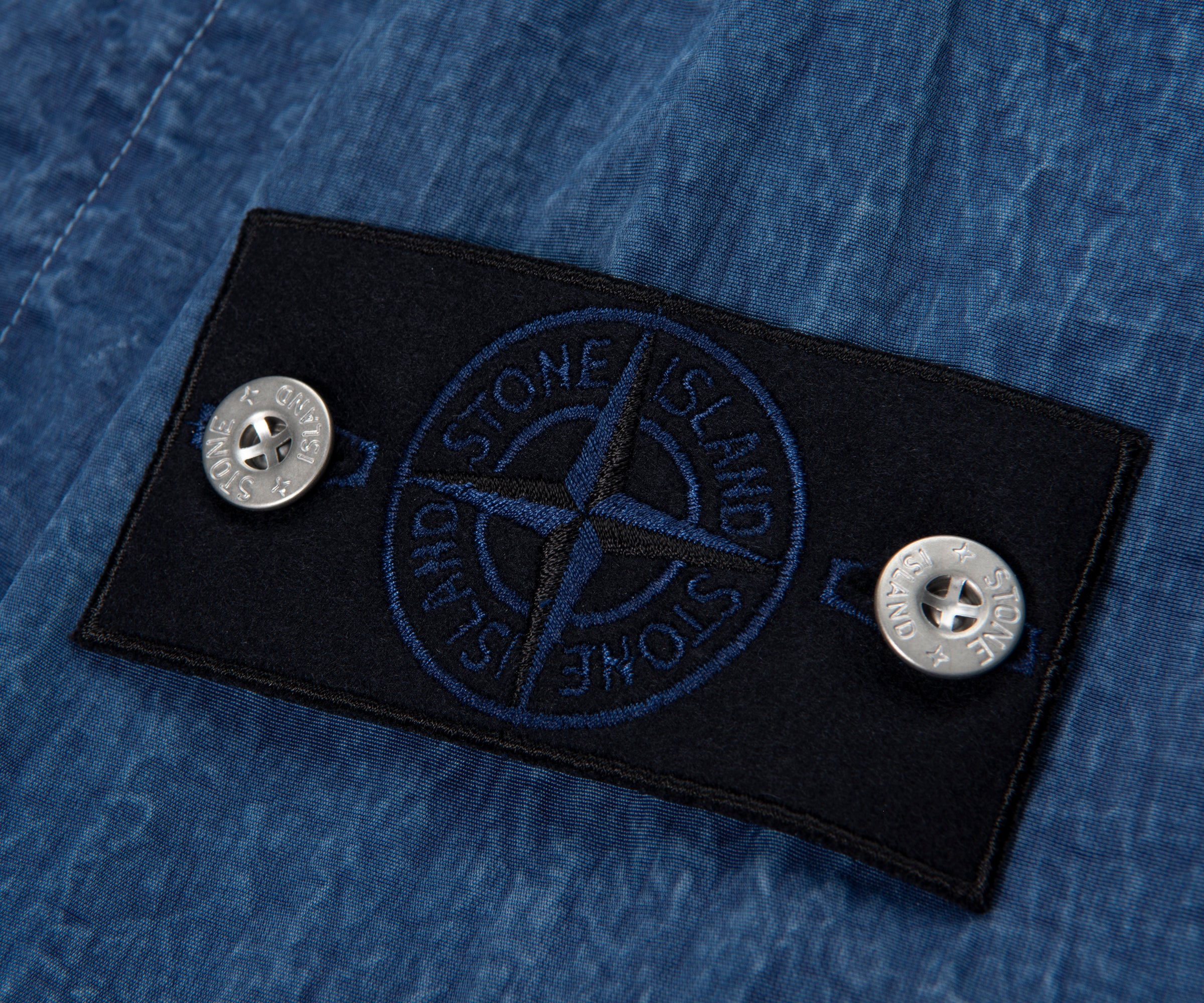 Stone Island Indigo Hollow Fibre Nylon TC Marmo Corrosion Jacket - Image 4