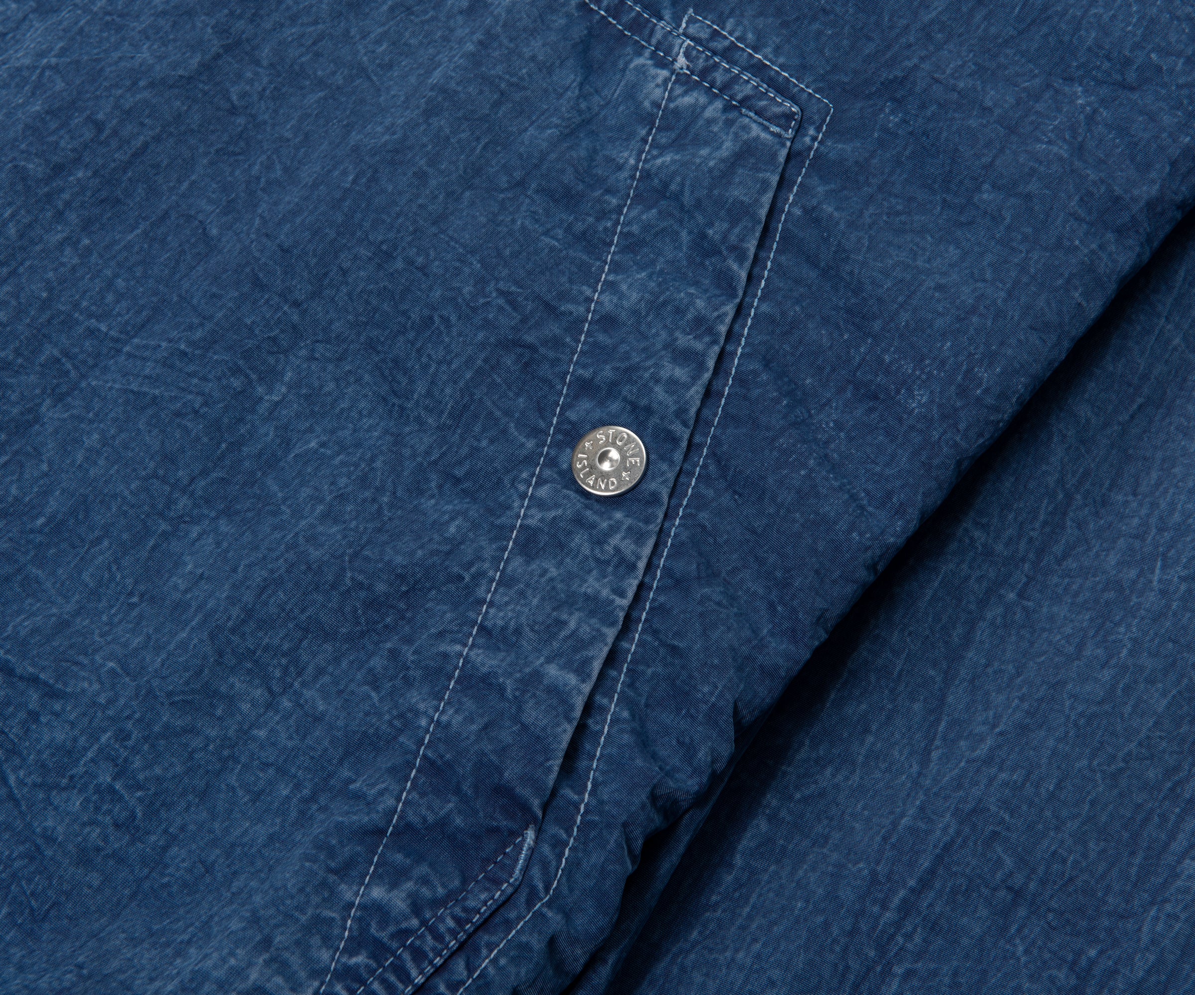 Stone Island Indigo Hollow Fibre Nylon TC Marmo Corrosion Jacket - Image 5