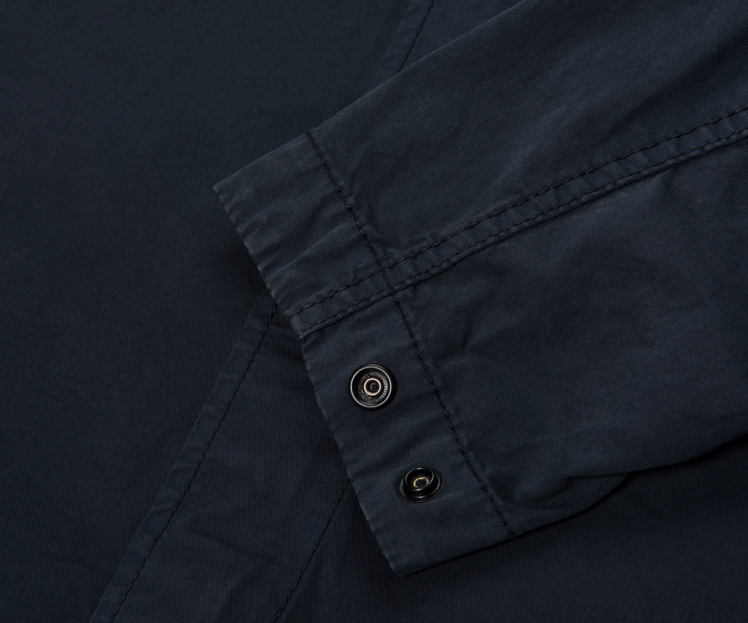 Stone Island Navy Cotton Overshirt With Chest Pocket - Image 5