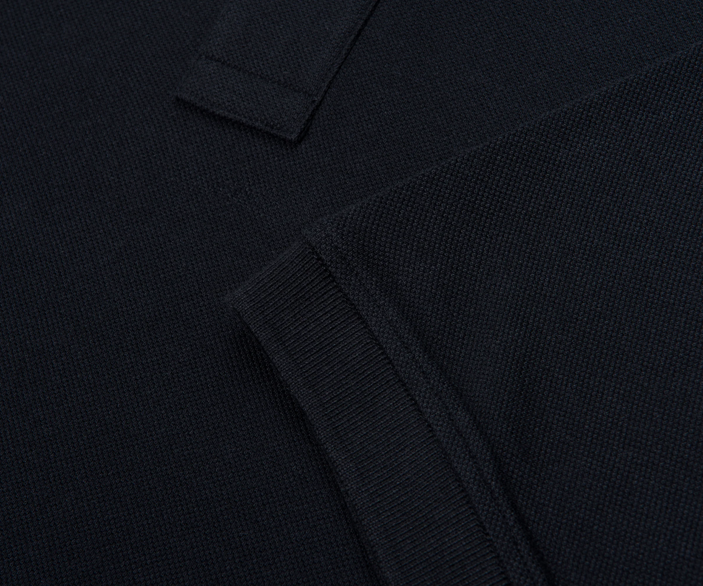 Stone Island Navy Signature Embroidered Logo Polo - Image 5