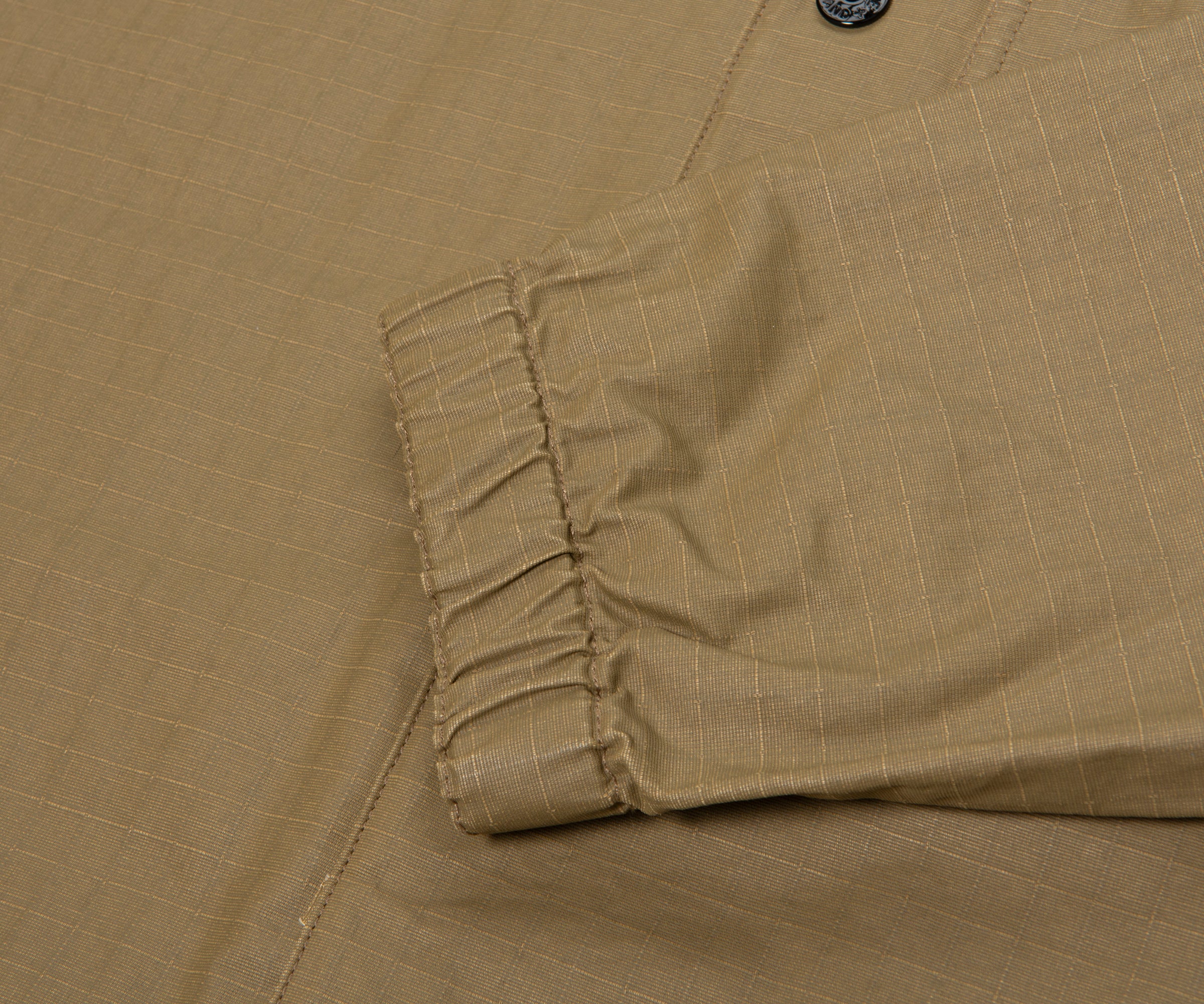 Stone Island Olive Ripstop Full Button Overshirt - Image 6