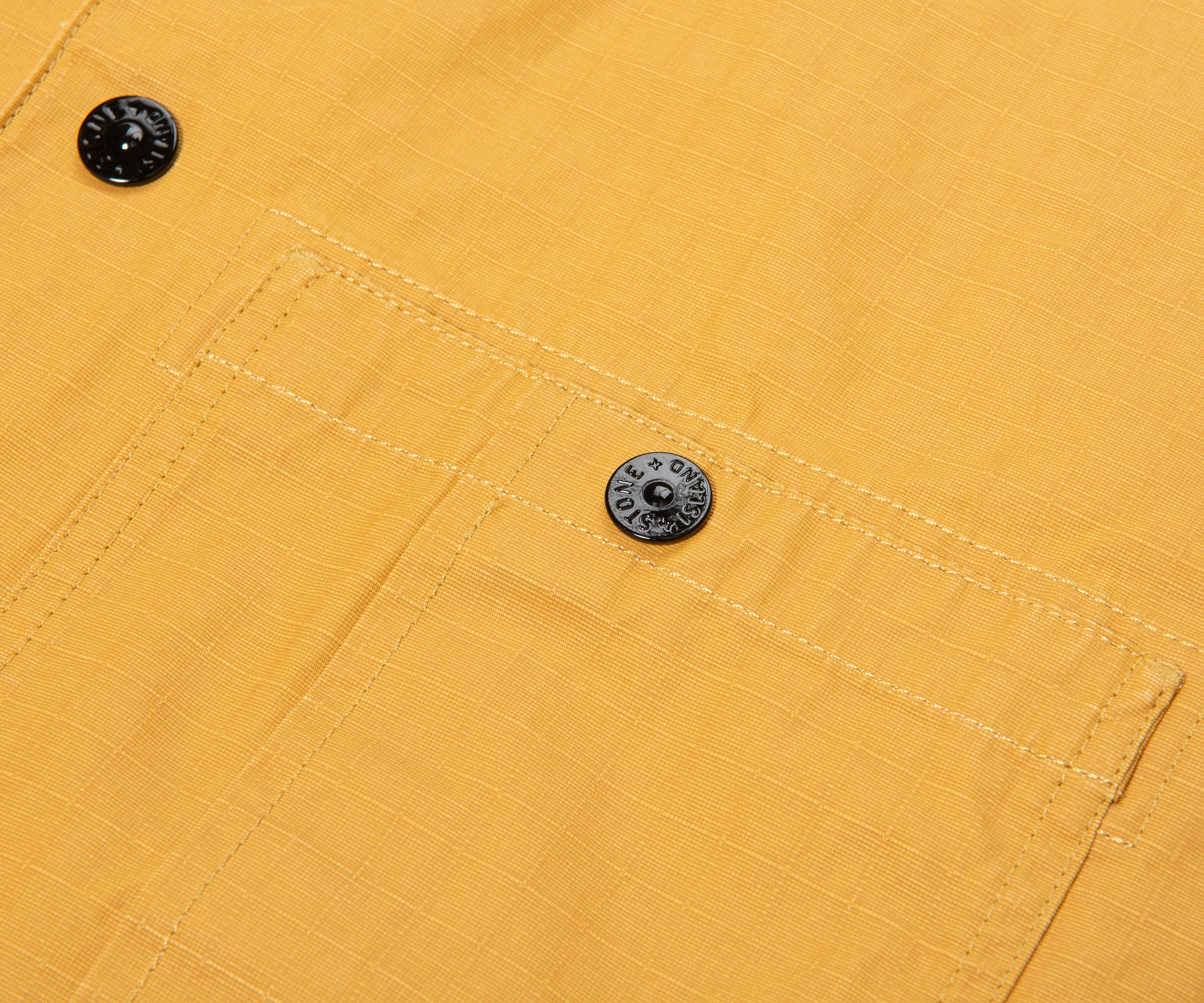 Stone Island Orange Ripstop Full Button Overshirt - Image 5