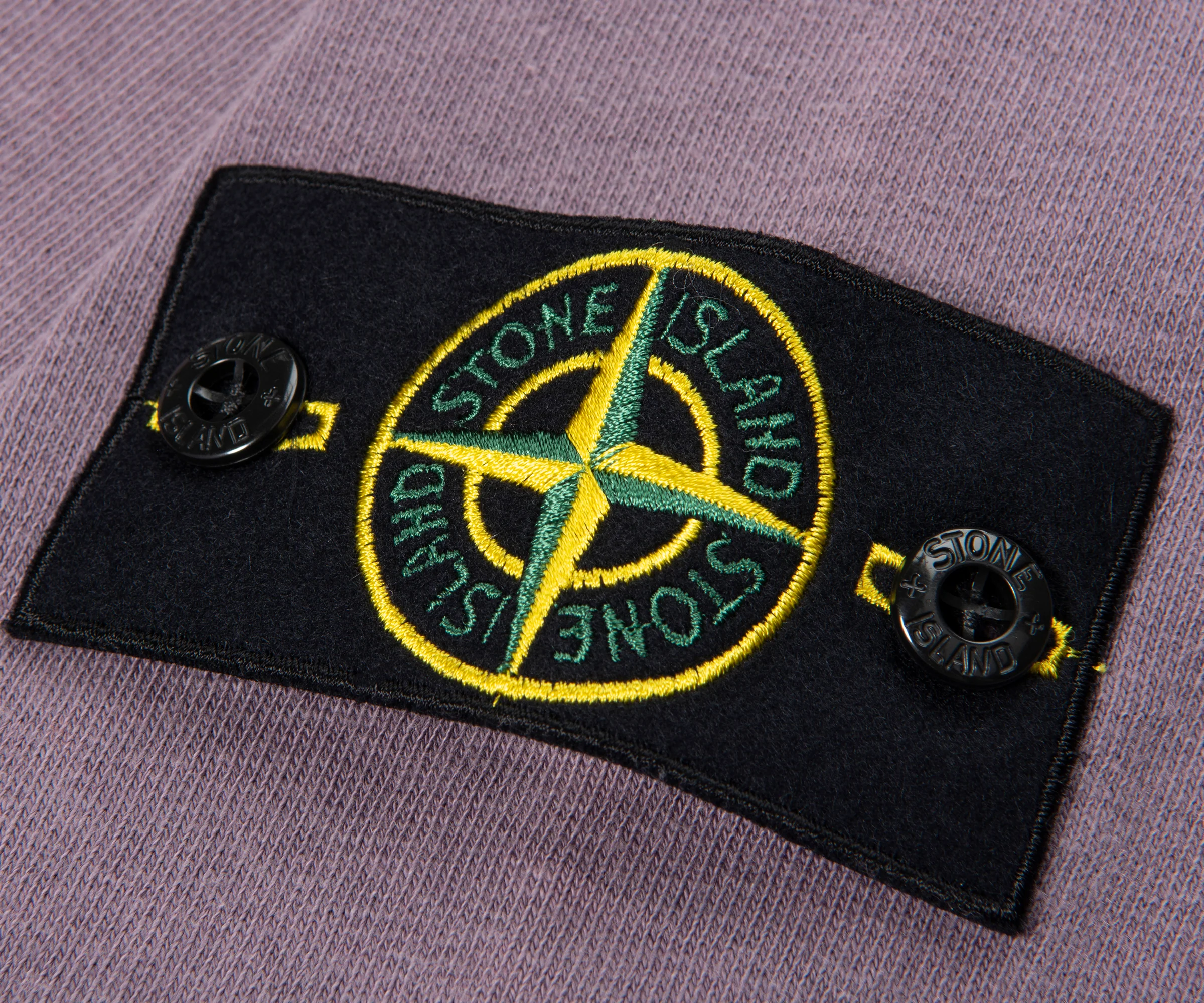 Stone Island Purple Brushed Cotton Hoodie - Image 4