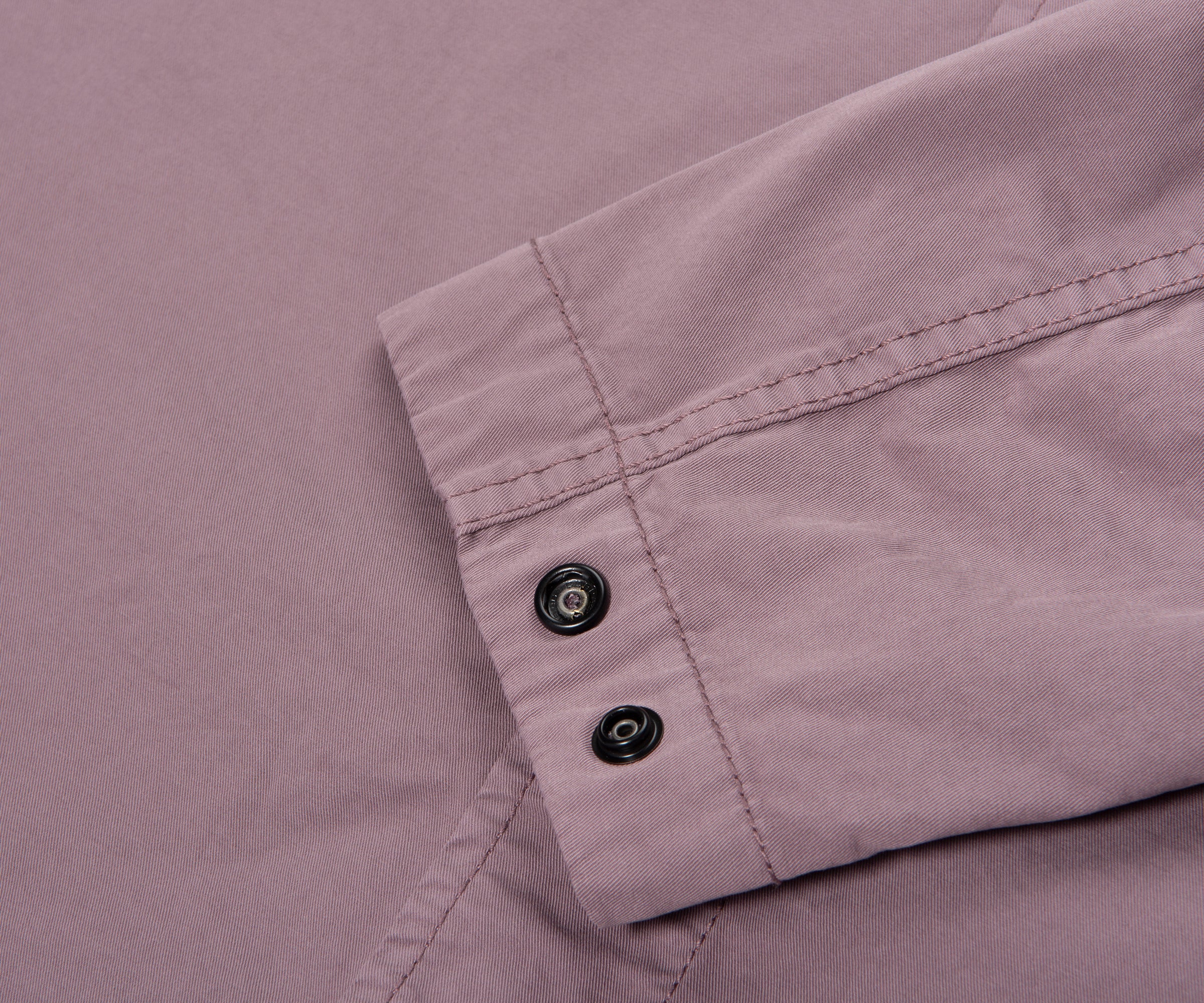 Stone Island Purple Cotton Overshirt With Chest Pocket - Image 5