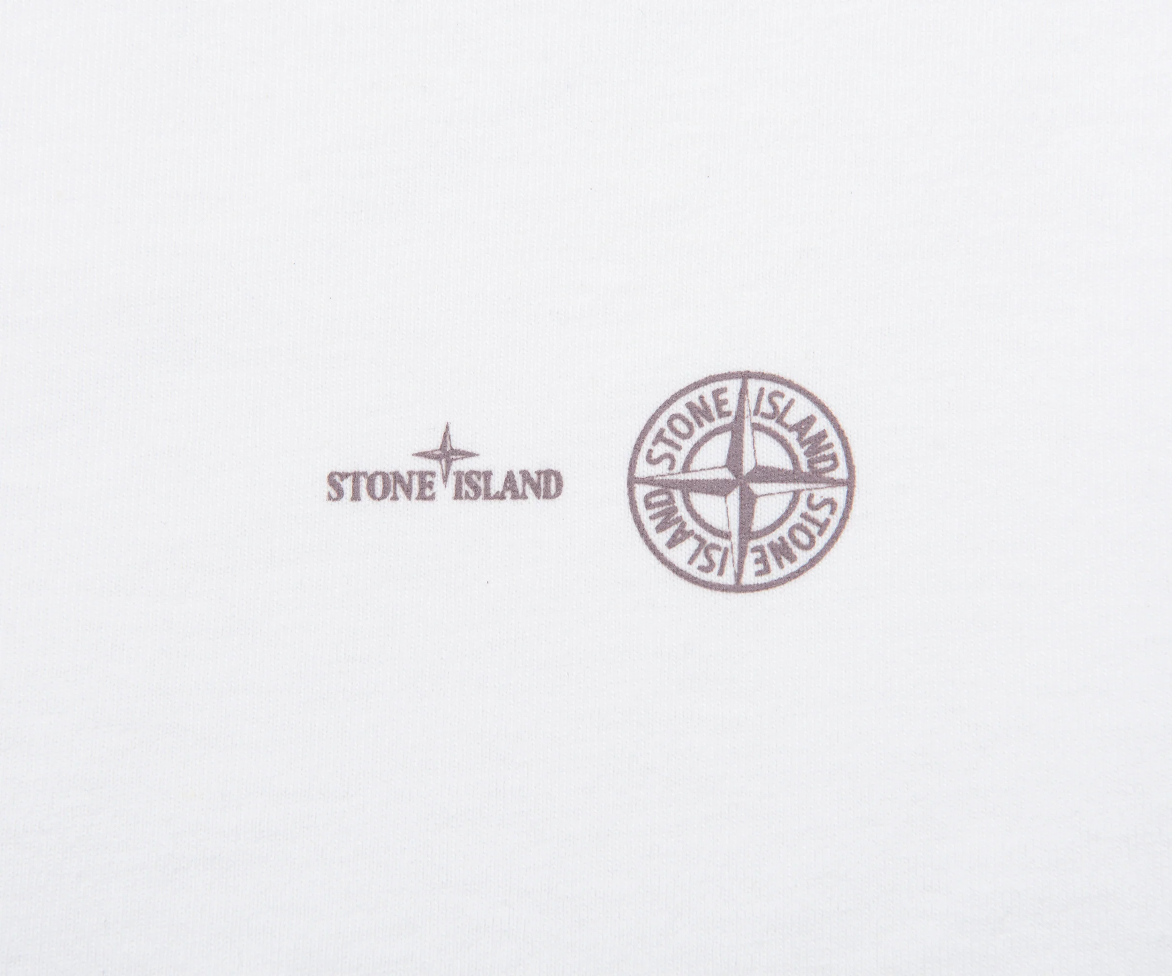 Stone Island White Carlo Print T-Shirt - Image 7