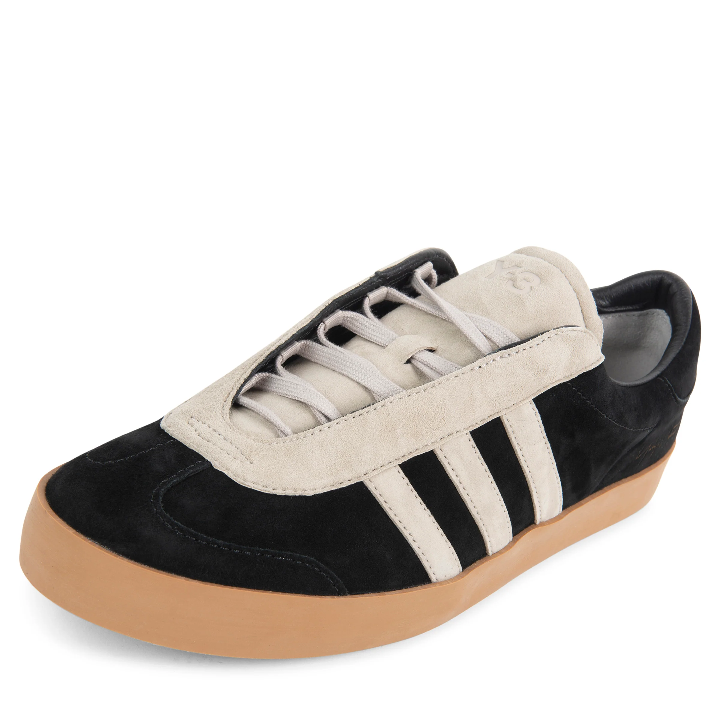 Y-3 Brown/Black Gazelle Trainers - Image 2