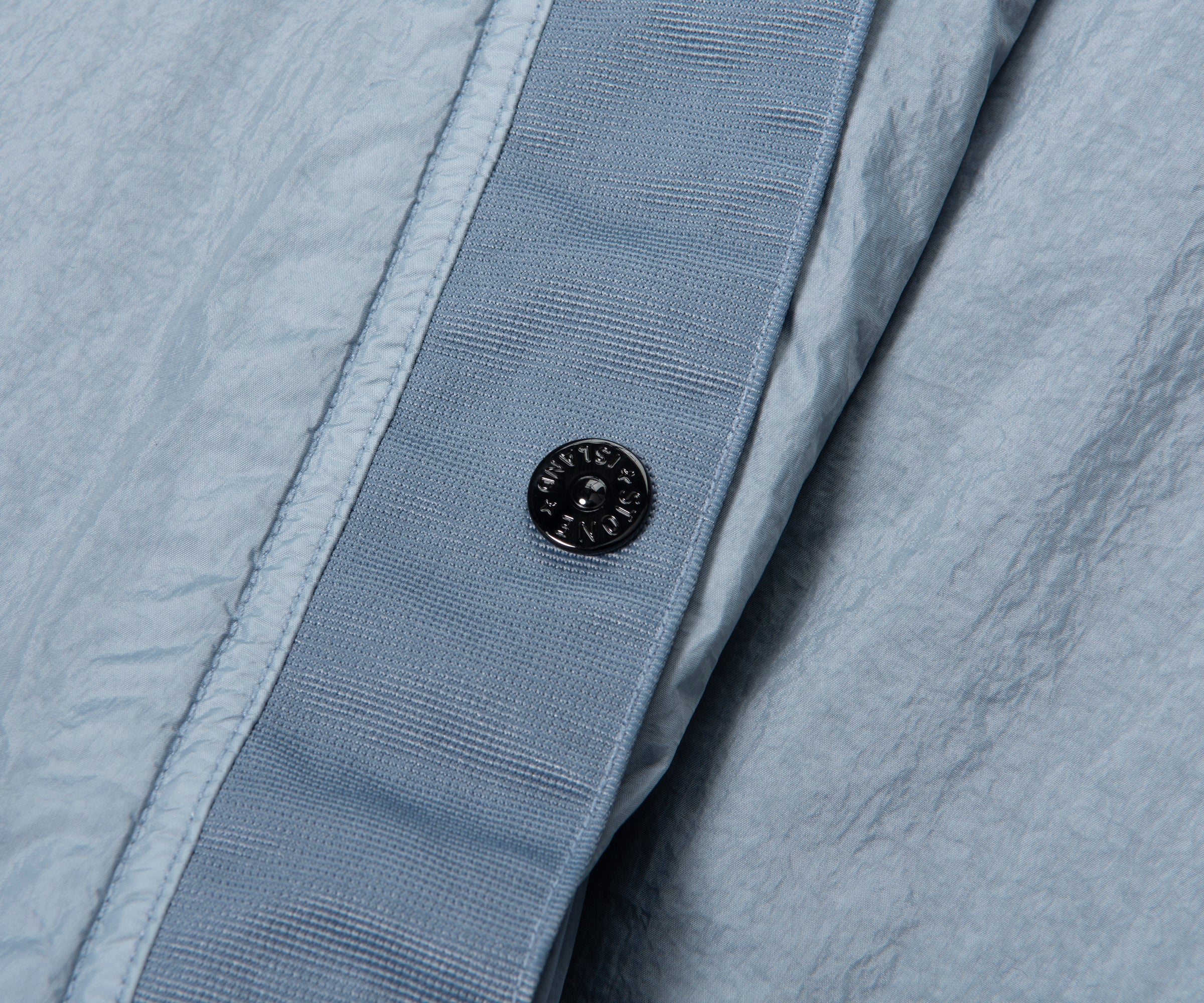 Stone Island Avio Blue Crinkle Reps Hooded Jacket - Image 3