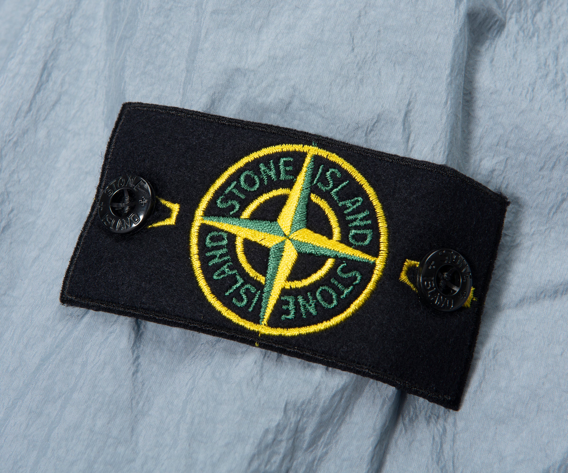 Stone Island Avio Blue Crinkle Reps Hooded Jacket - Image 4