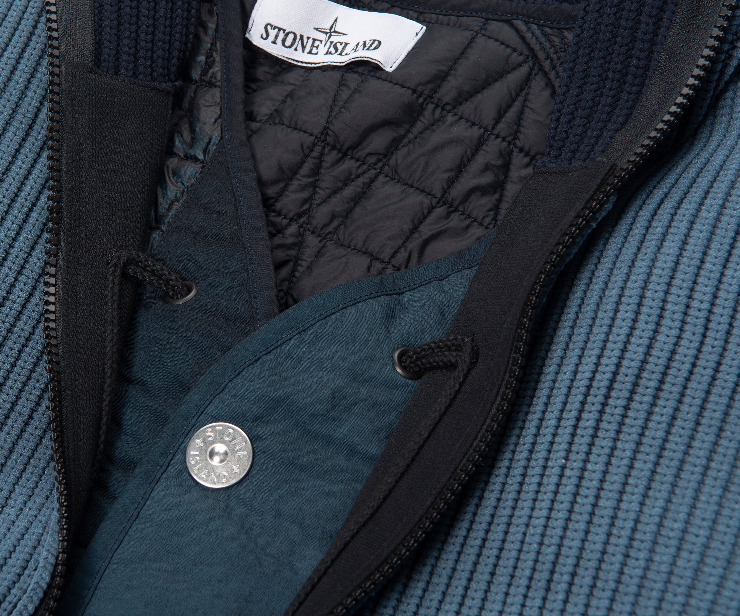 Stone Island Blue Presidents Corrosion 5100079 Knit Jumper - Image 3