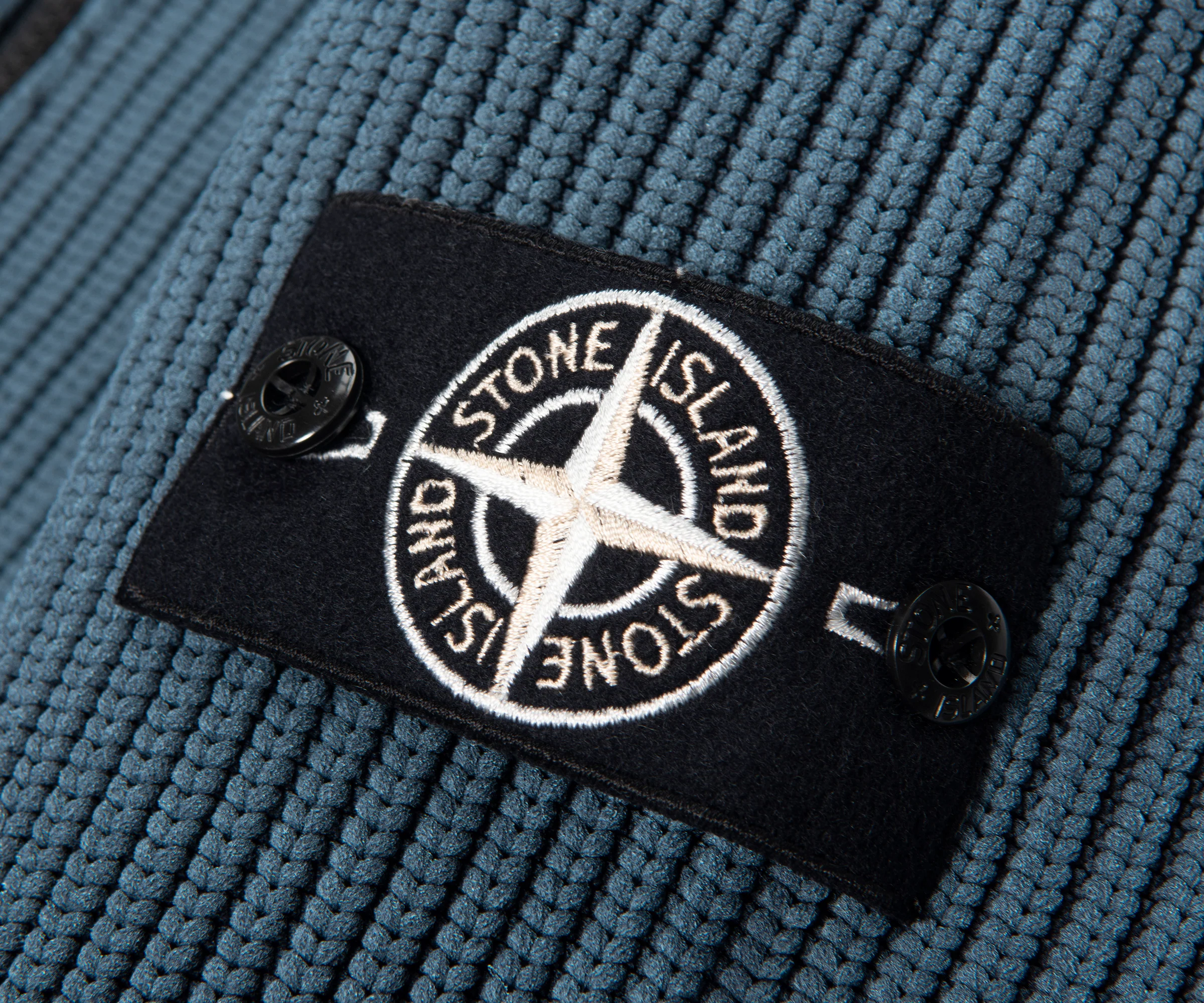 Stone Island Blue Presidents Corrosion 5100079 Knit Jumper - Image 5