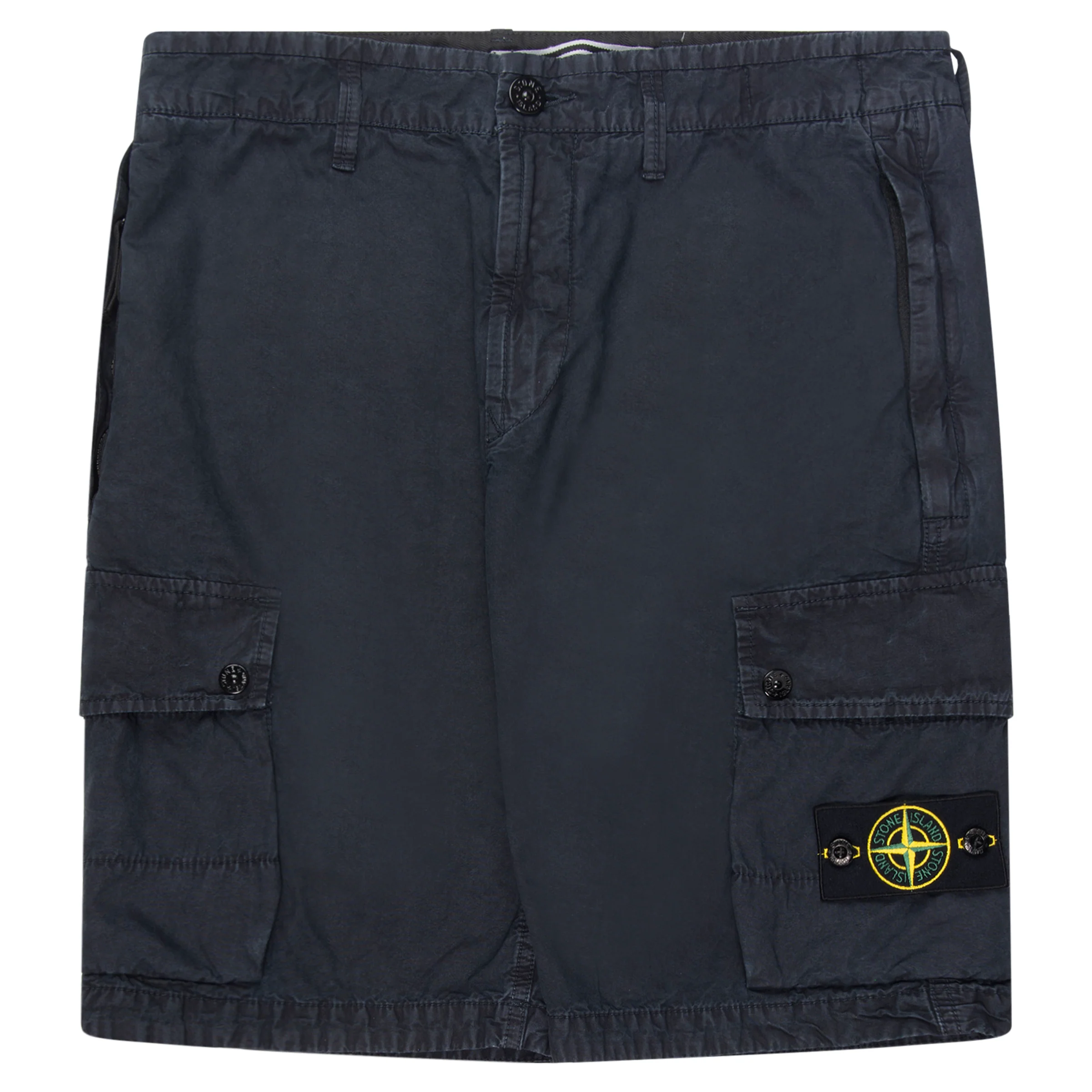 Stone Island Garment Dyed Cargo Shorts Navy