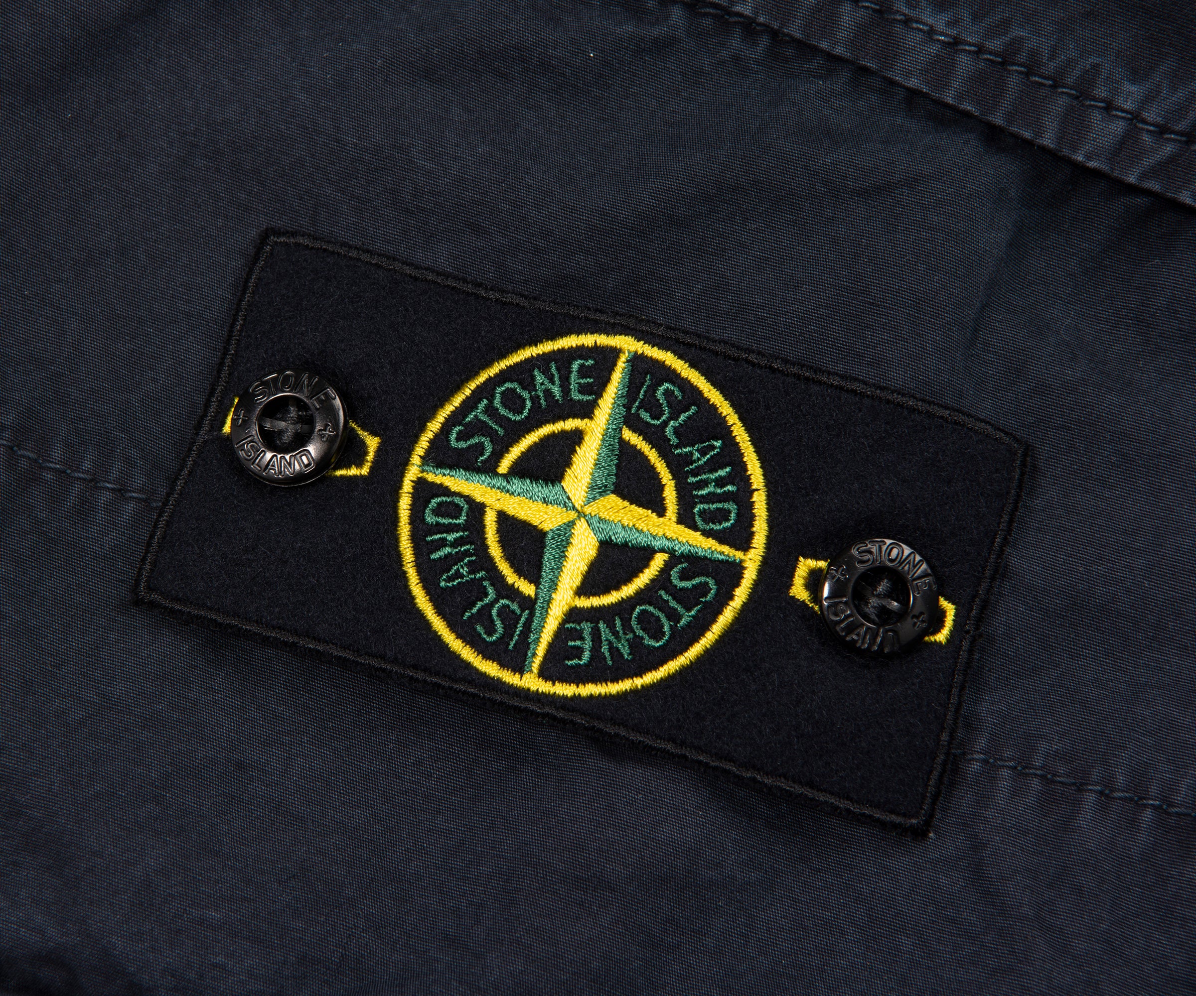 Stone Island Garment Dyed Cargo Shorts Navy - Image 3