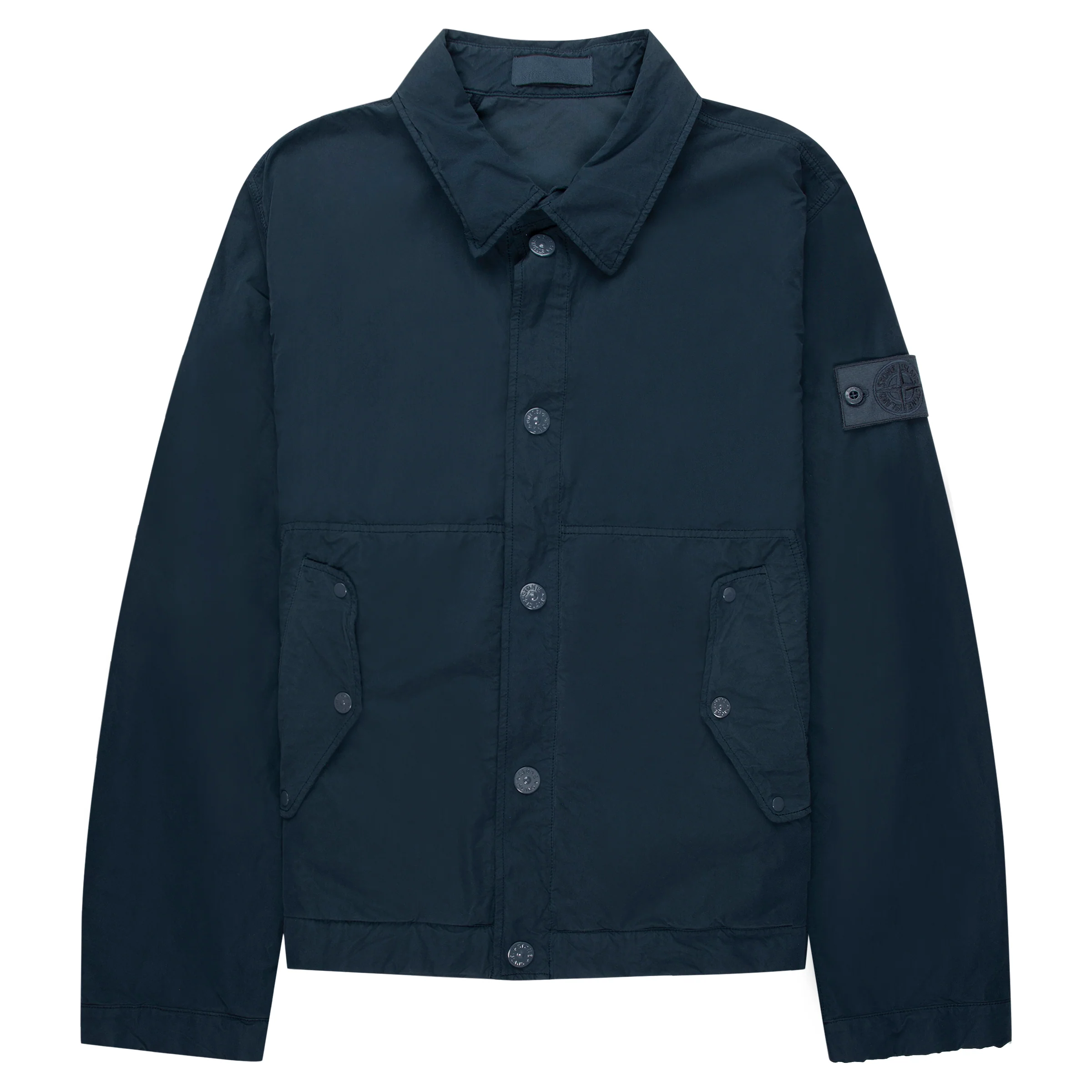 Stone Island Ghost Baltic Blue David Light TC Cropped Jacket