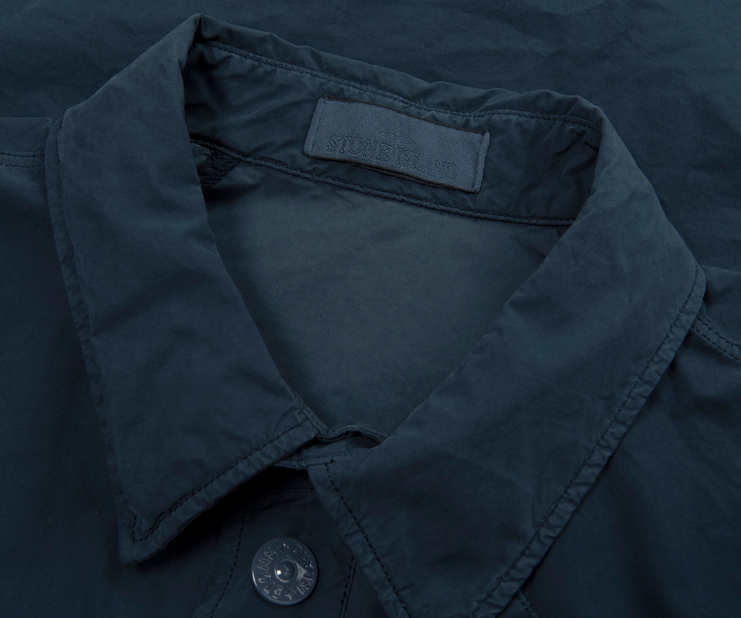 Stone Island Ghost Baltic Blue David Light TC Cropped Jacket - Image 2