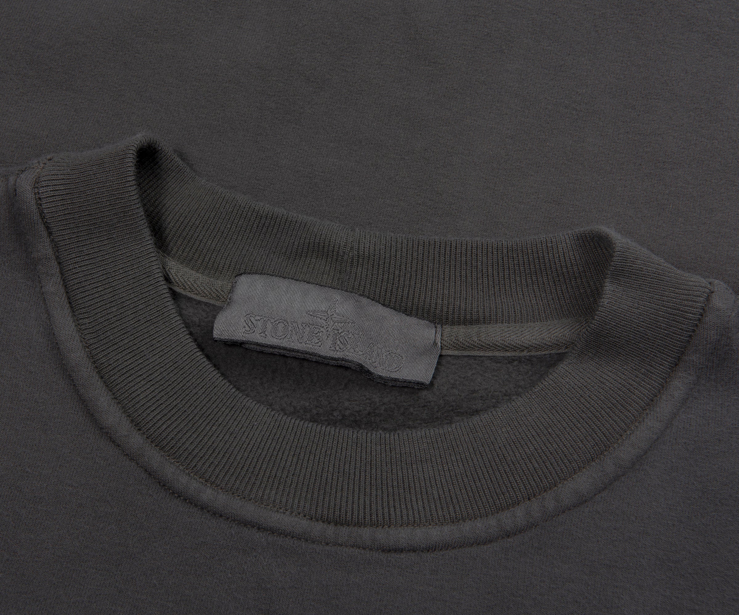 Stone Island Ghost Grey Soft Cotton Sweatshirt - Image 2