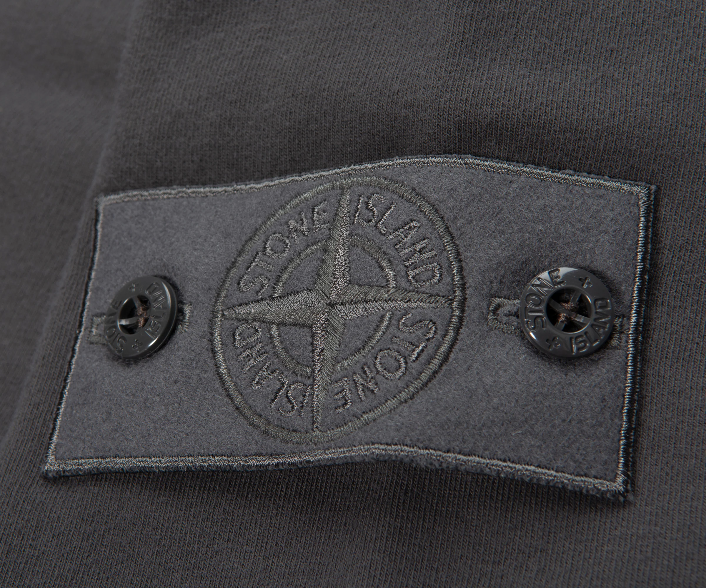 Stone Island Ghost Grey Soft Cotton Sweatshirt - Image 4