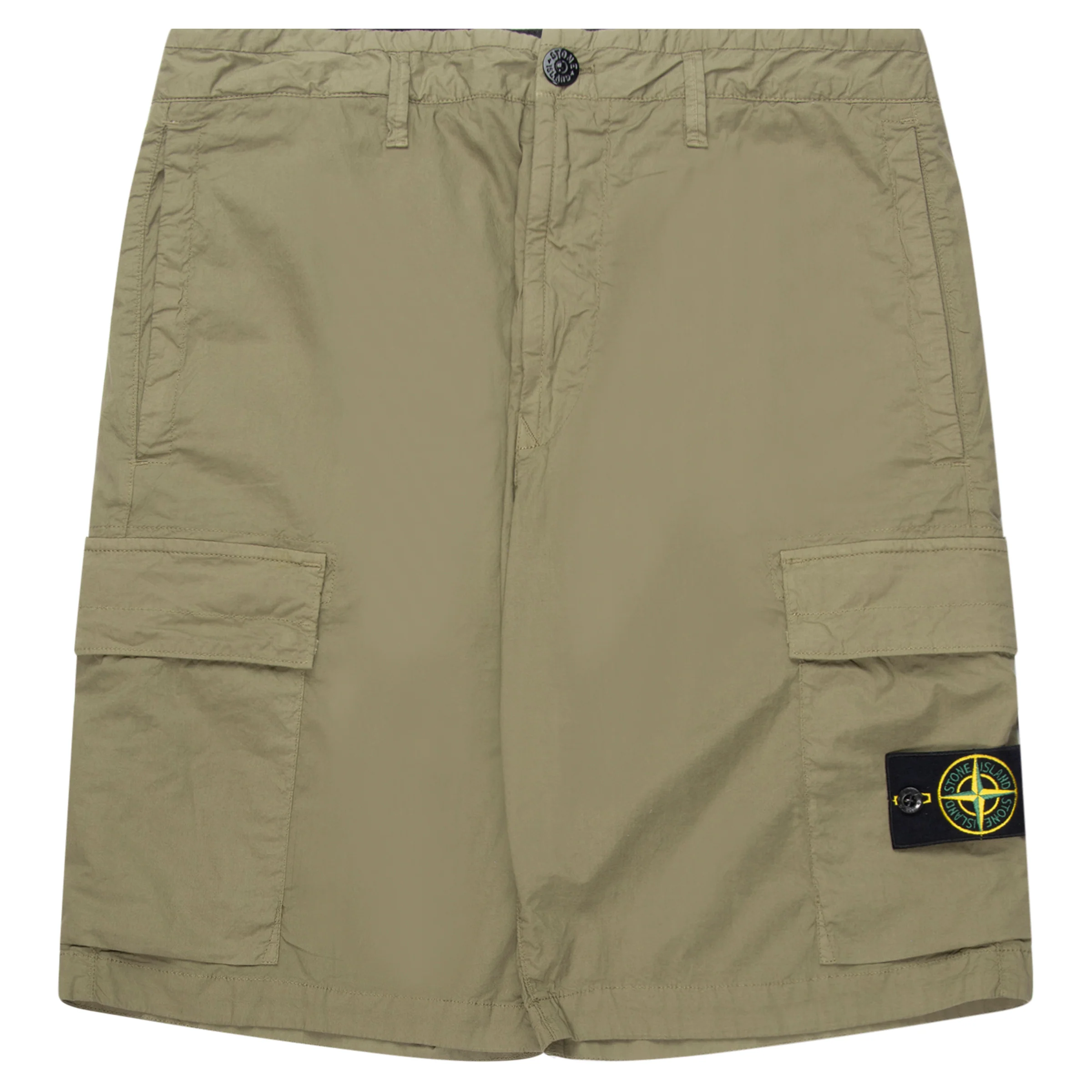 Stone Island Green Lightweight Cargo Shorts
