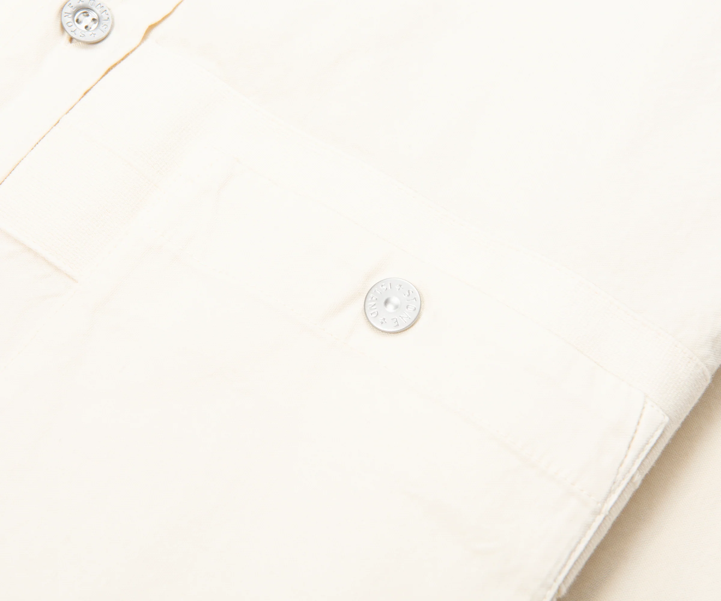 Stone Island Marina Cream Chest Pocket Overshirt - Image 4