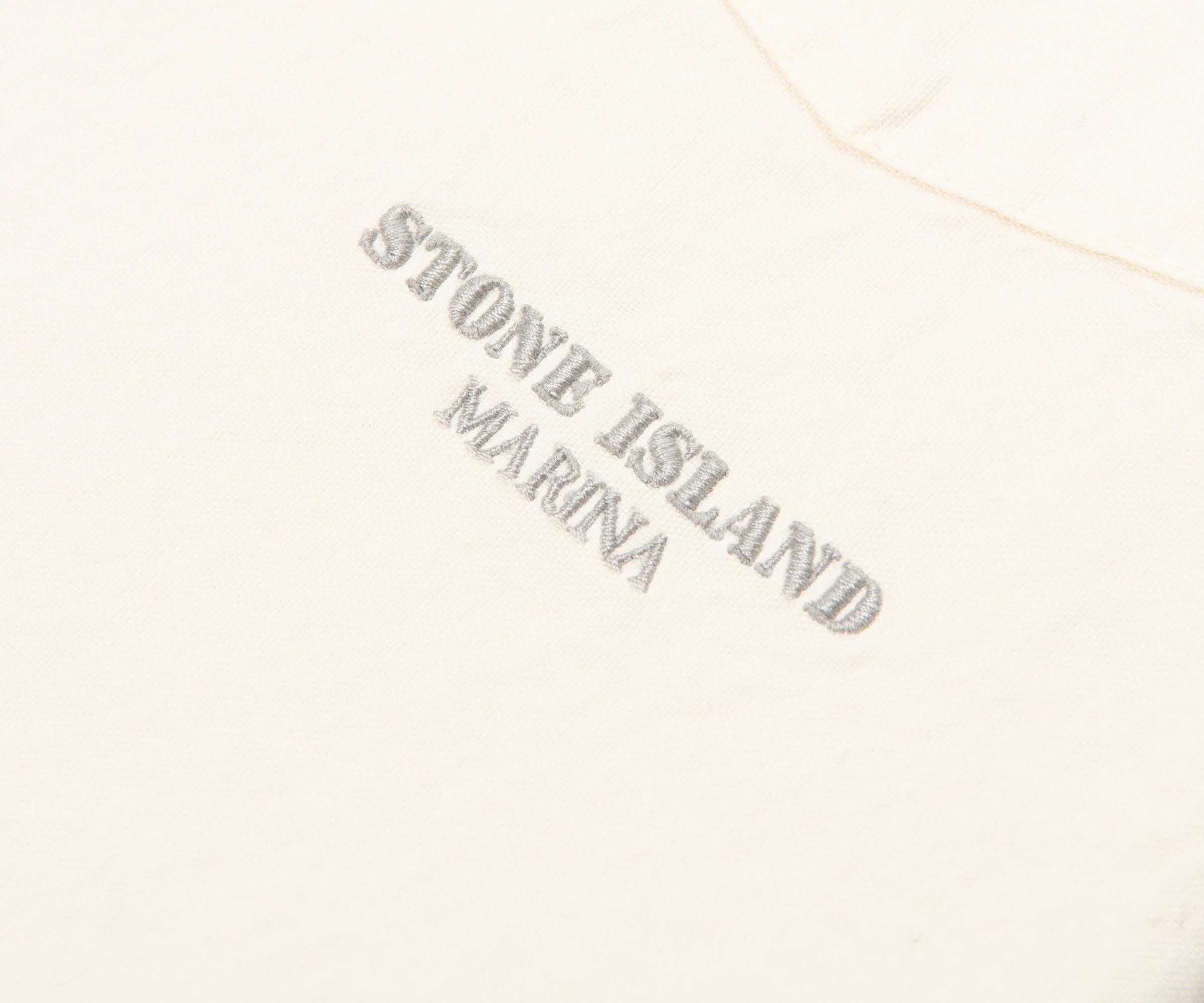 Stone Island Marina Cream Chest Pocket Overshirt - Image 5