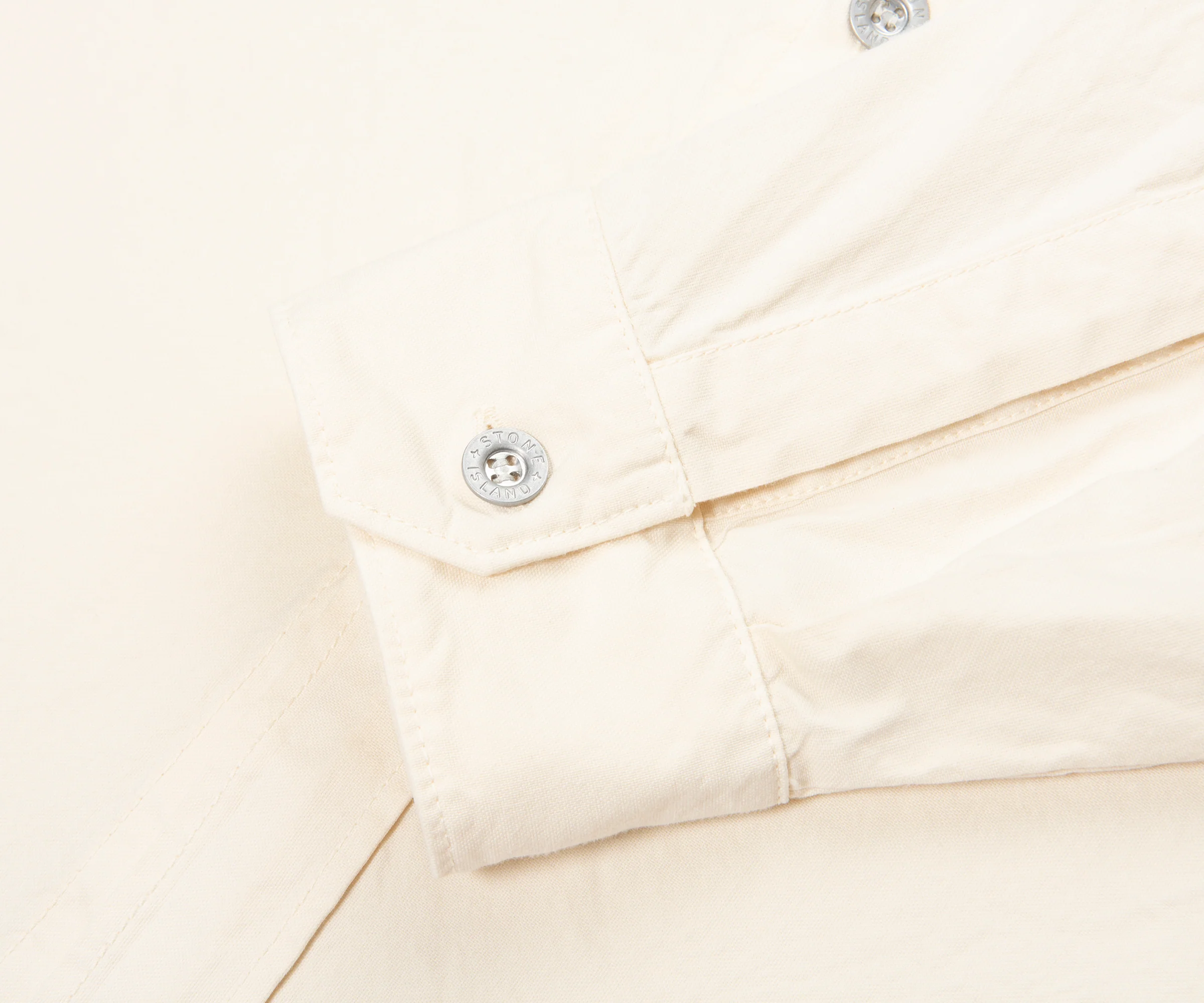 Stone Island Marina Cream Chest Pocket Overshirt - Image 6