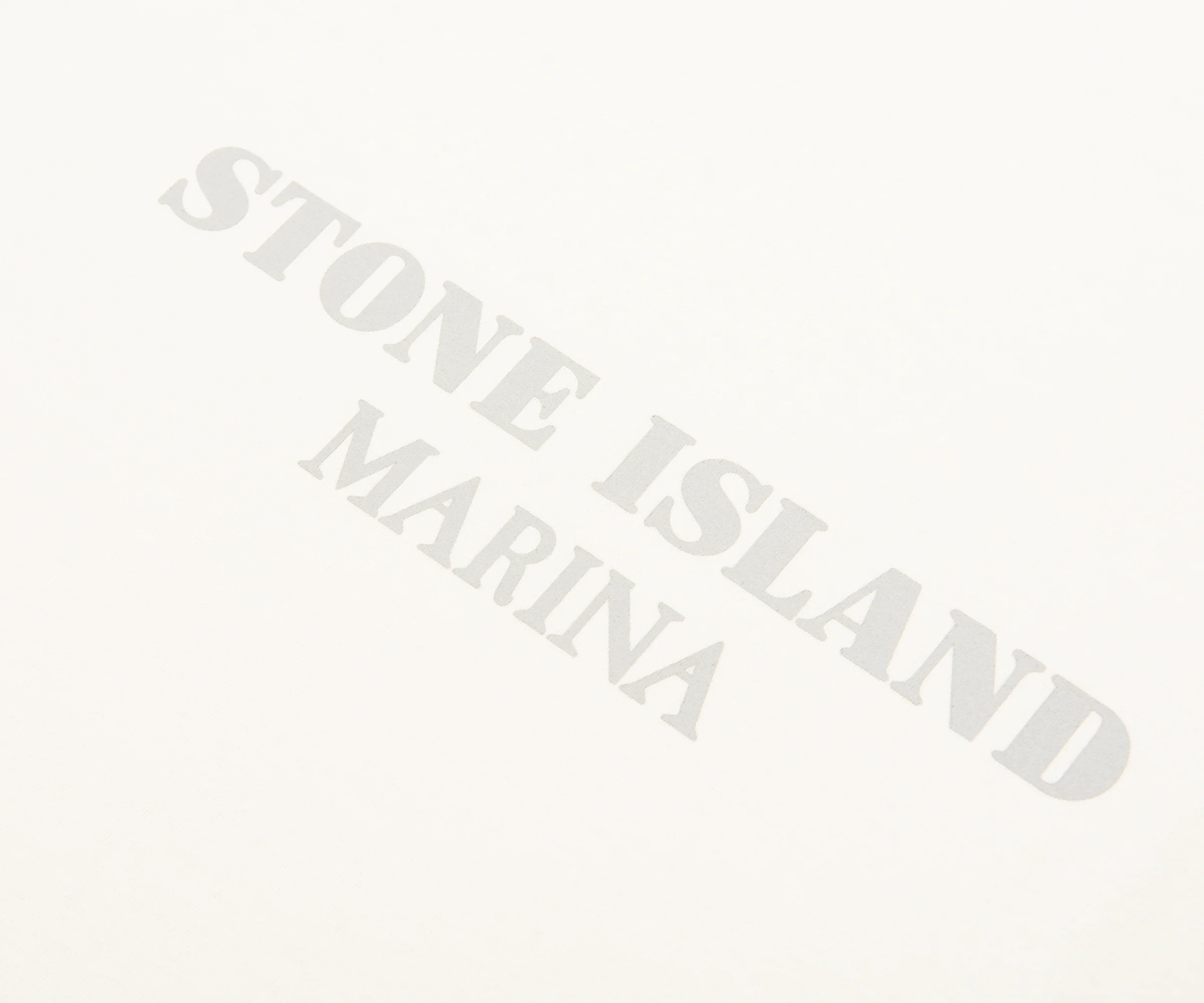 Stone Island Marina Cream Large Logo Heavy Weight T Shirt - Image 3