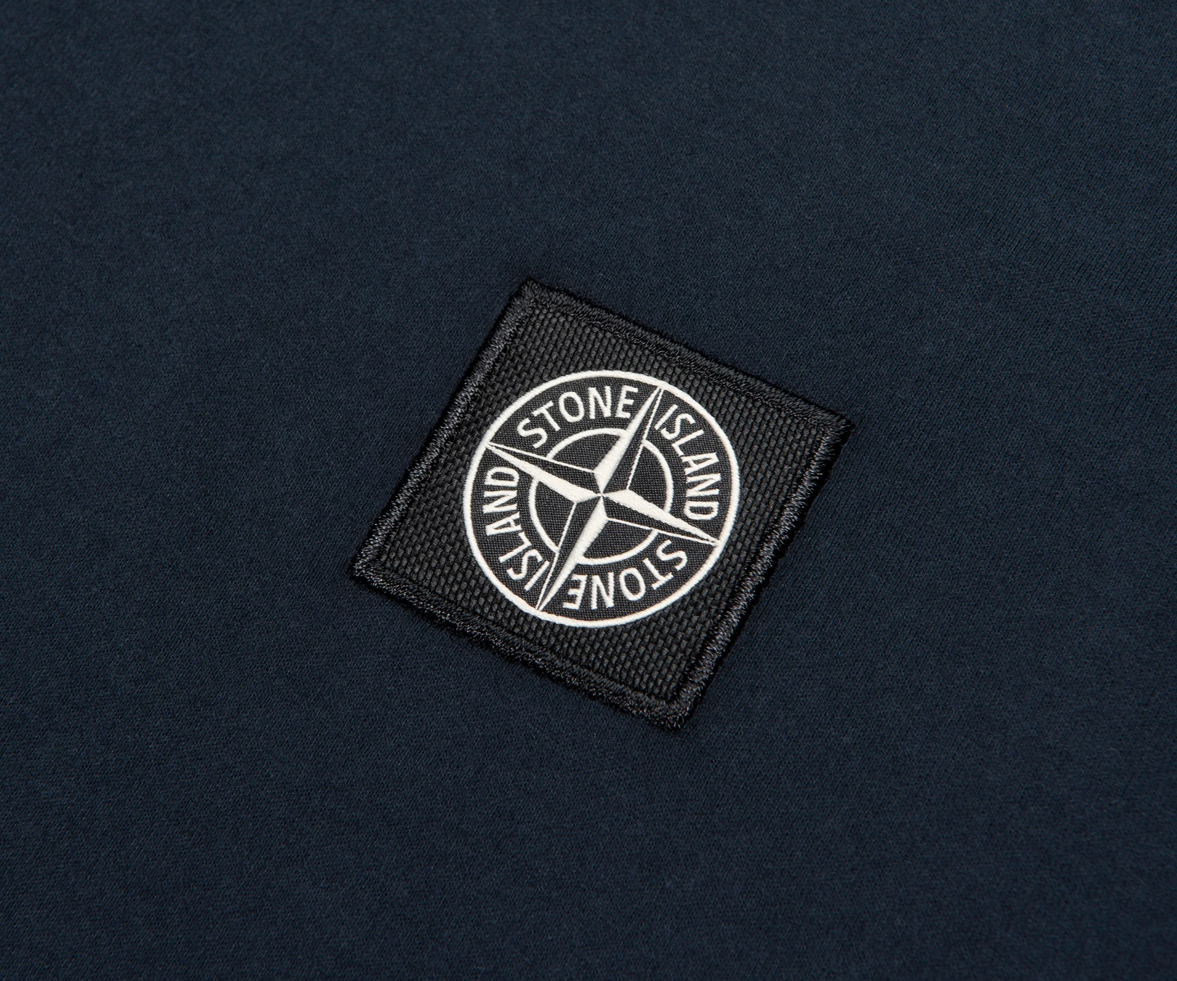 Stone Island Navy Box Logo T-Shirt - Image 3
