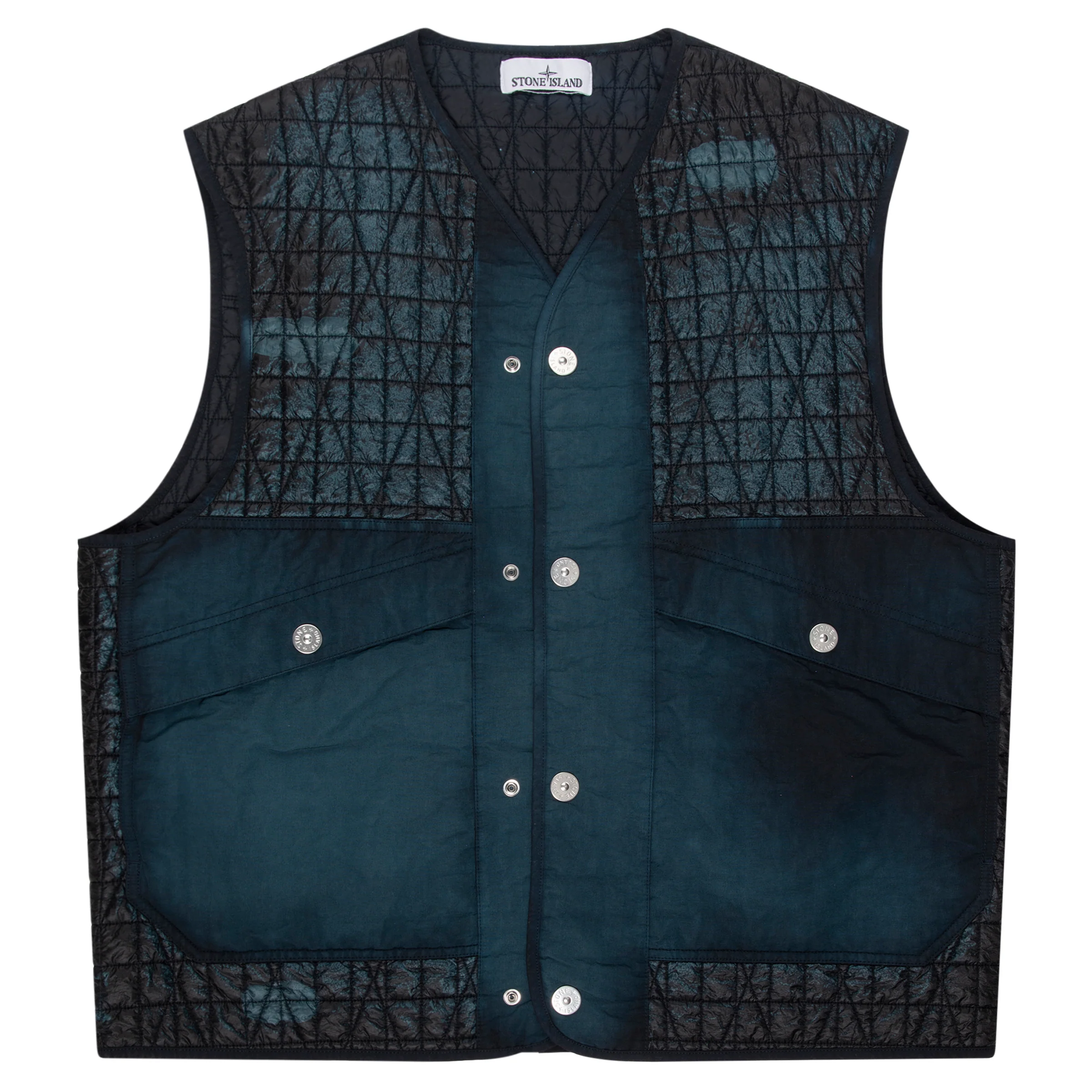 Stone Island Navy Corrosion Nylon Reps TC Vest