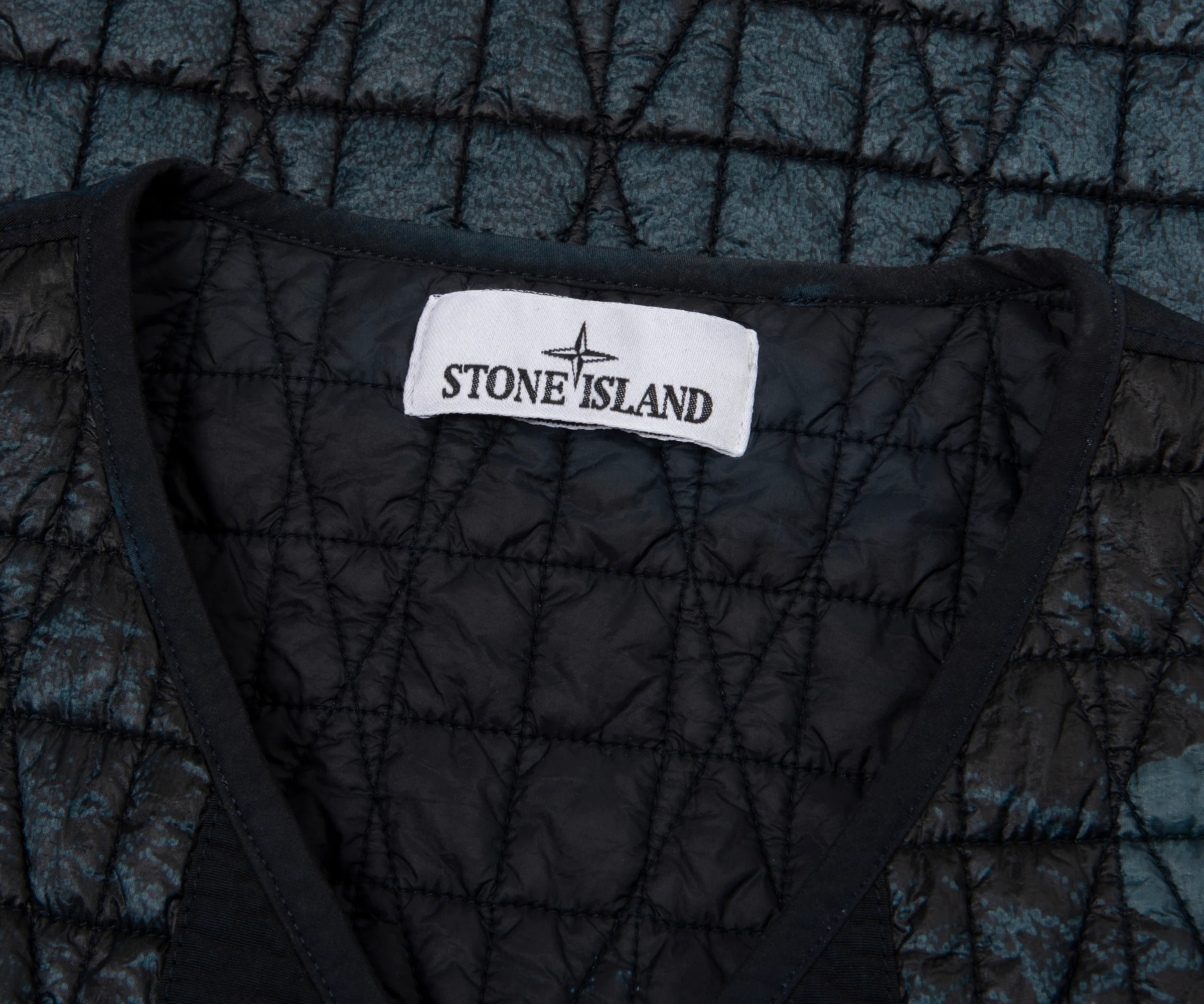 Stone Island Navy Corrosion Nylon Reps TC Vest - Image 2