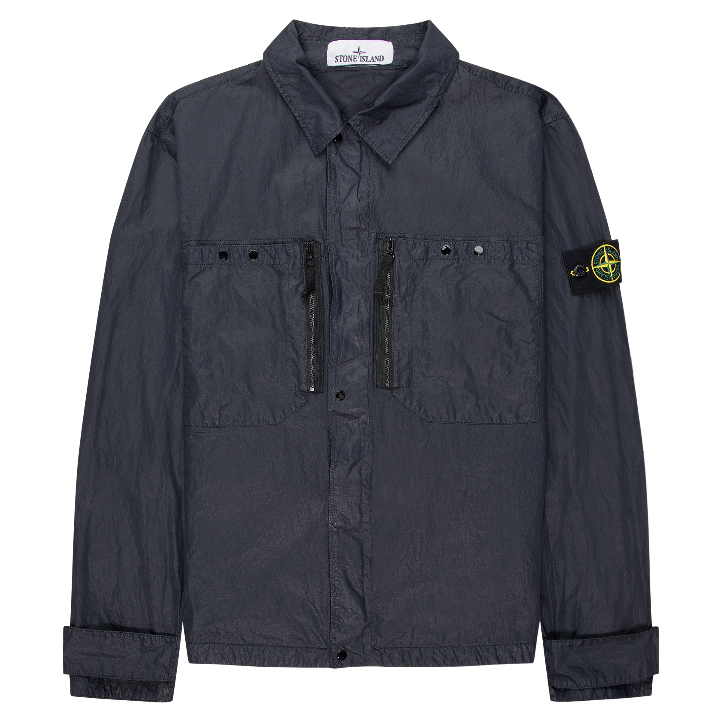 Stone Island Navy Nylon Technical Overshirt
