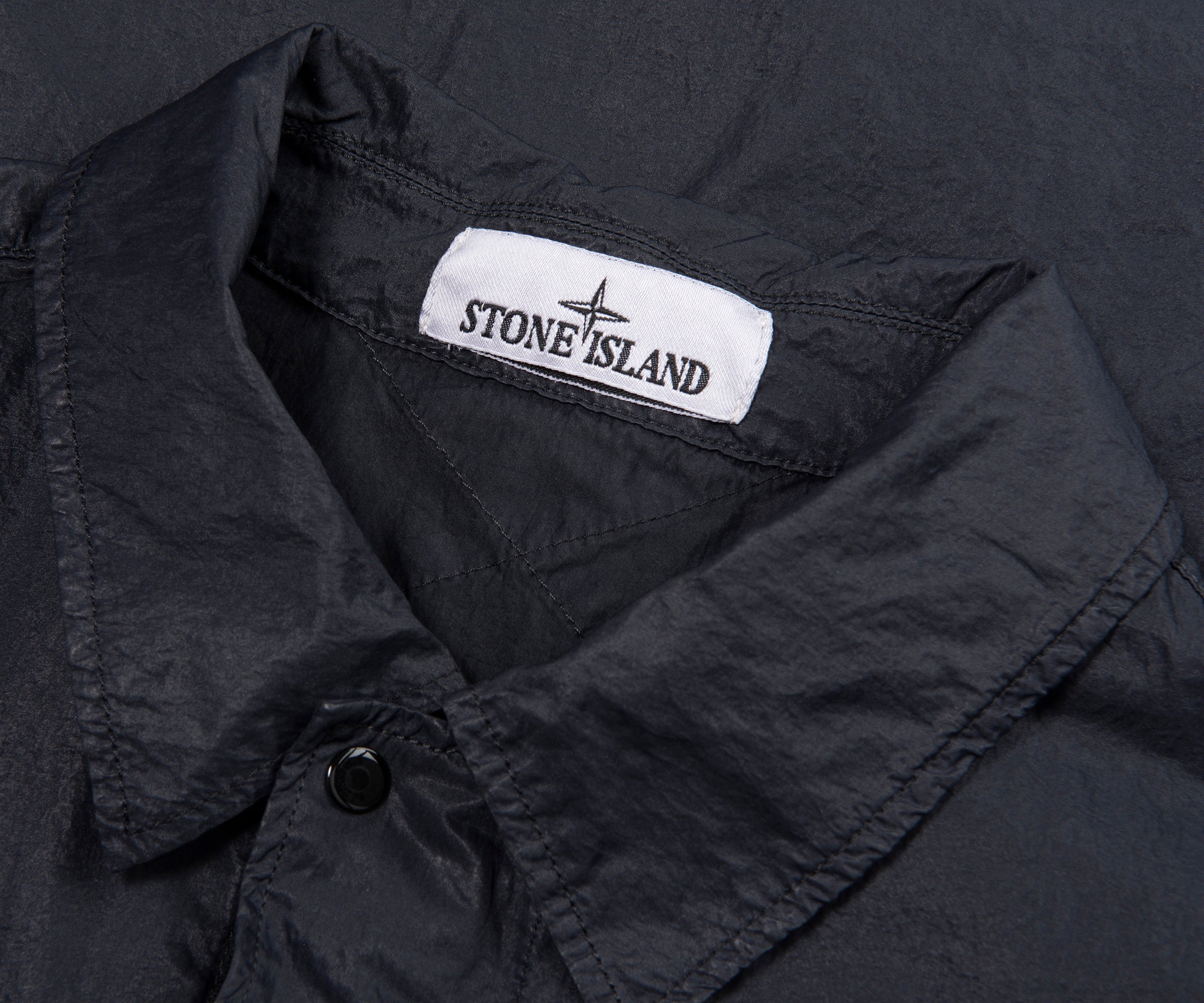 Stone Island Navy Nylon Technical Overshirt - Image 2